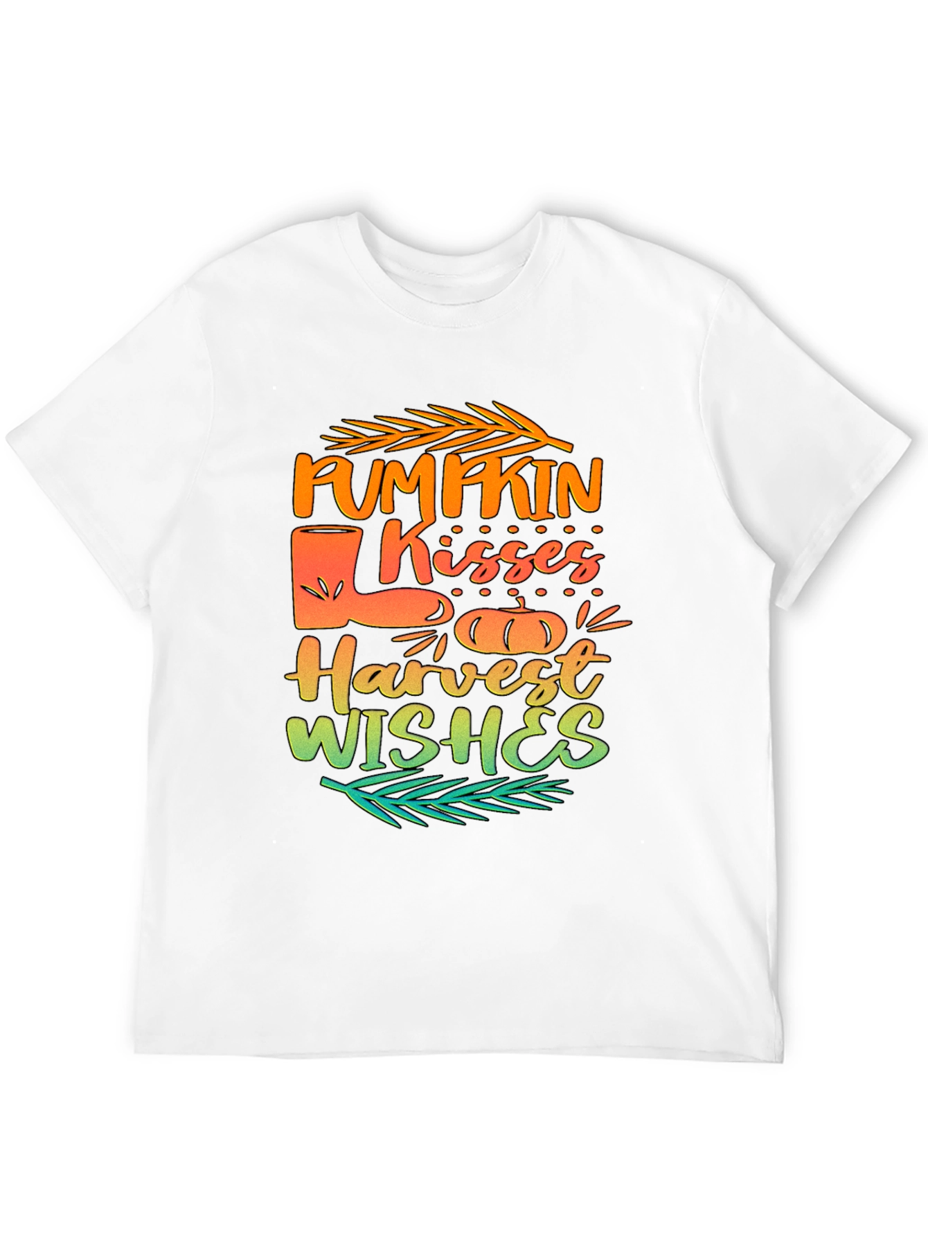 Pumpkin Kisses Harvest Wishes Graphic Tee