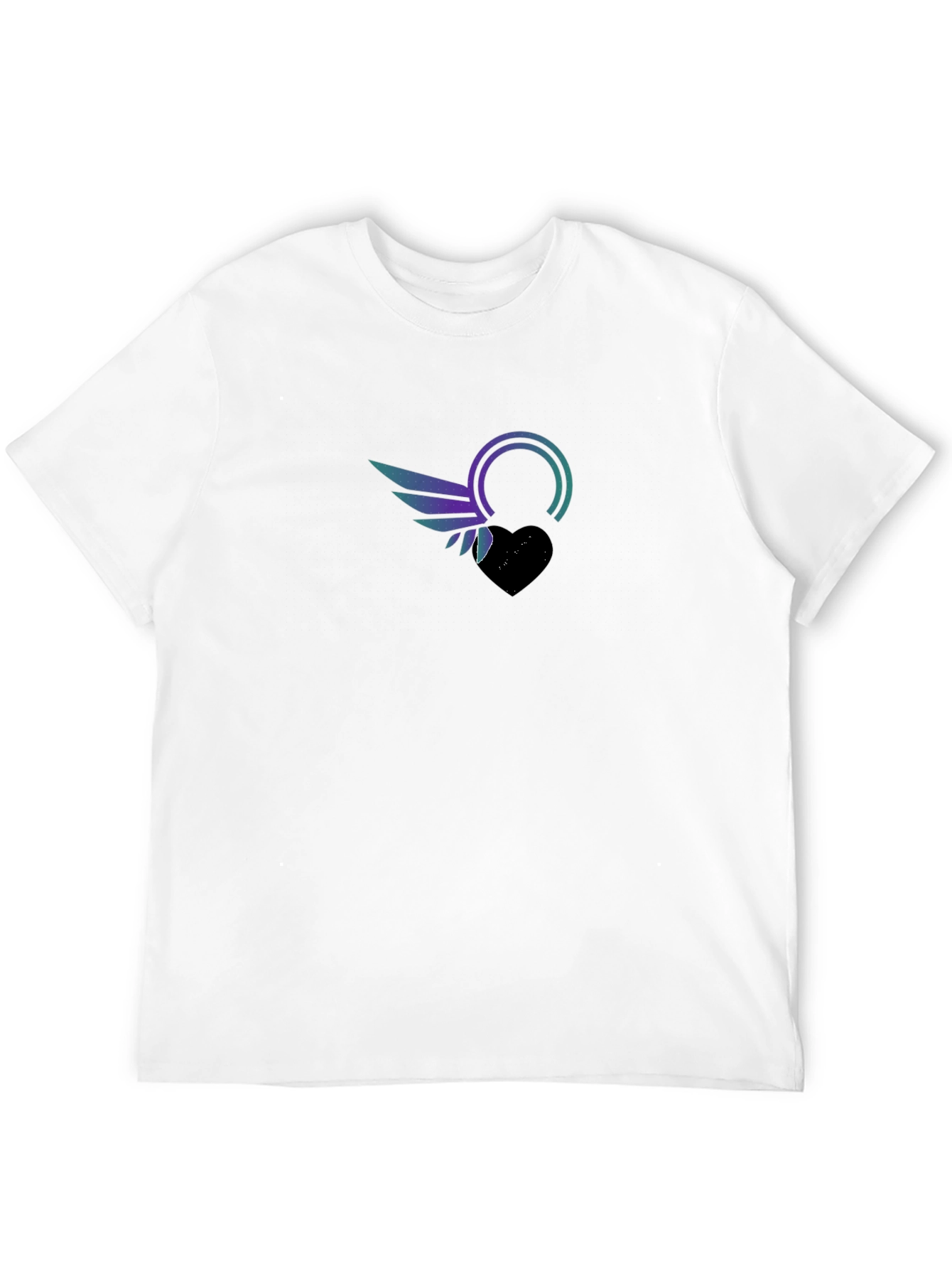 Winged Heart Graphic Black Tee