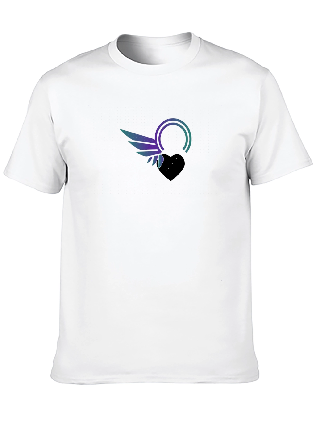 Winged Heart Graphic Black Tee
