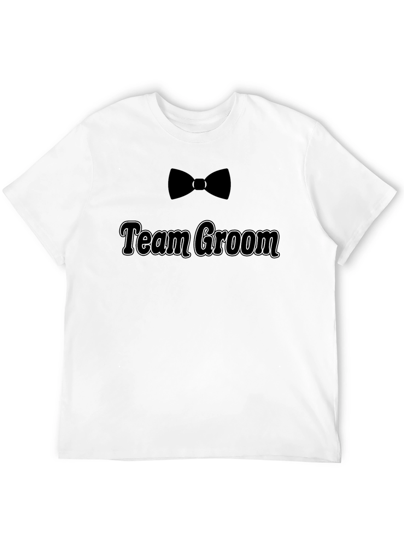 Team Groom Black T-Shirt