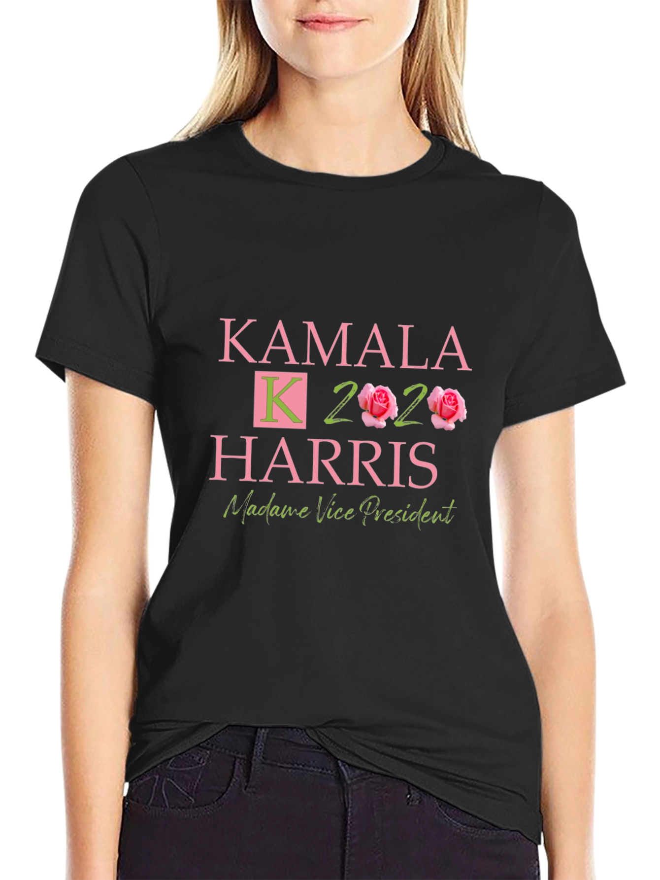 Kamala Harris Madame Vice President Black T-Shirt