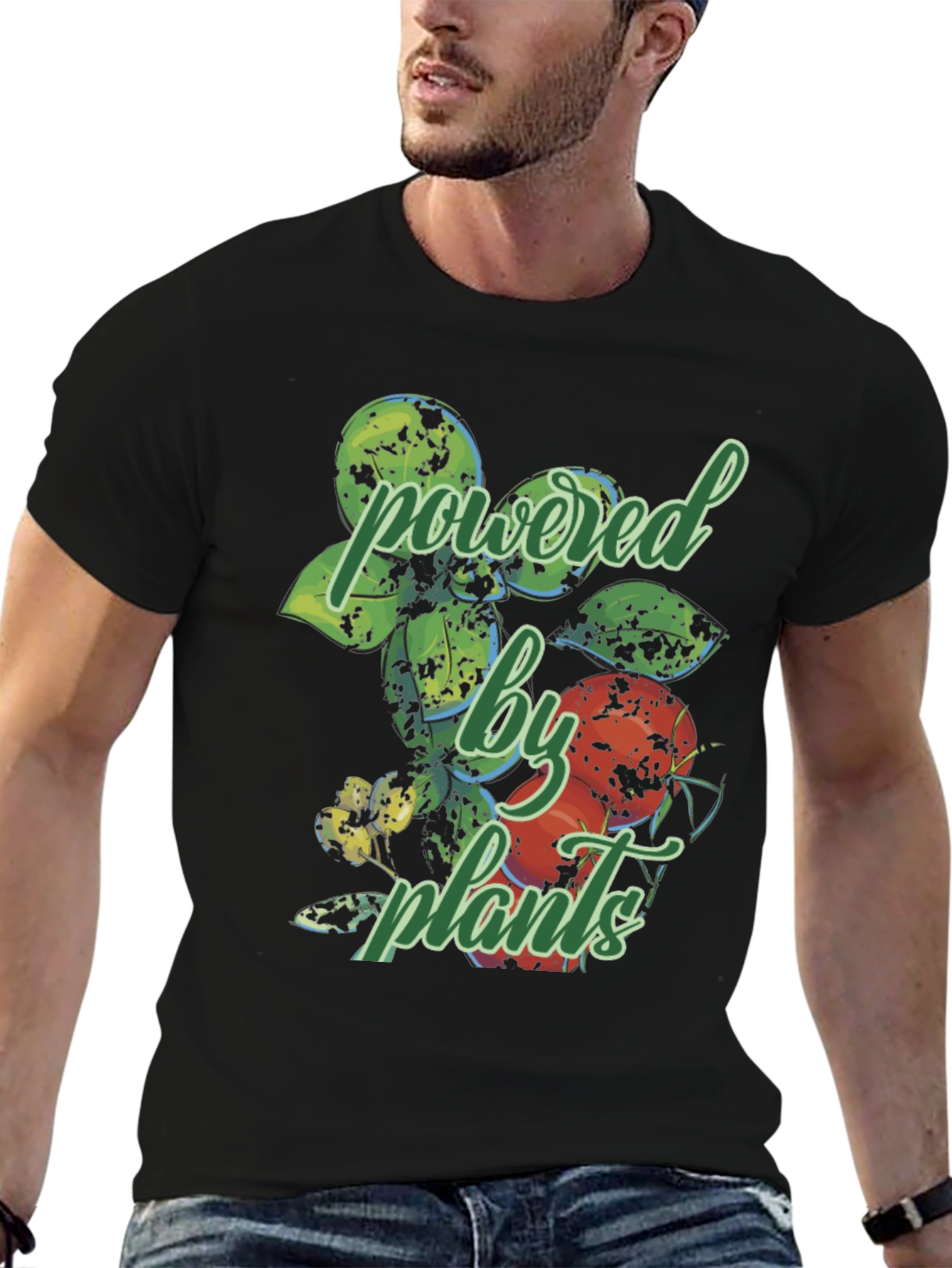 Powered By Plants Graphic T-Shirt