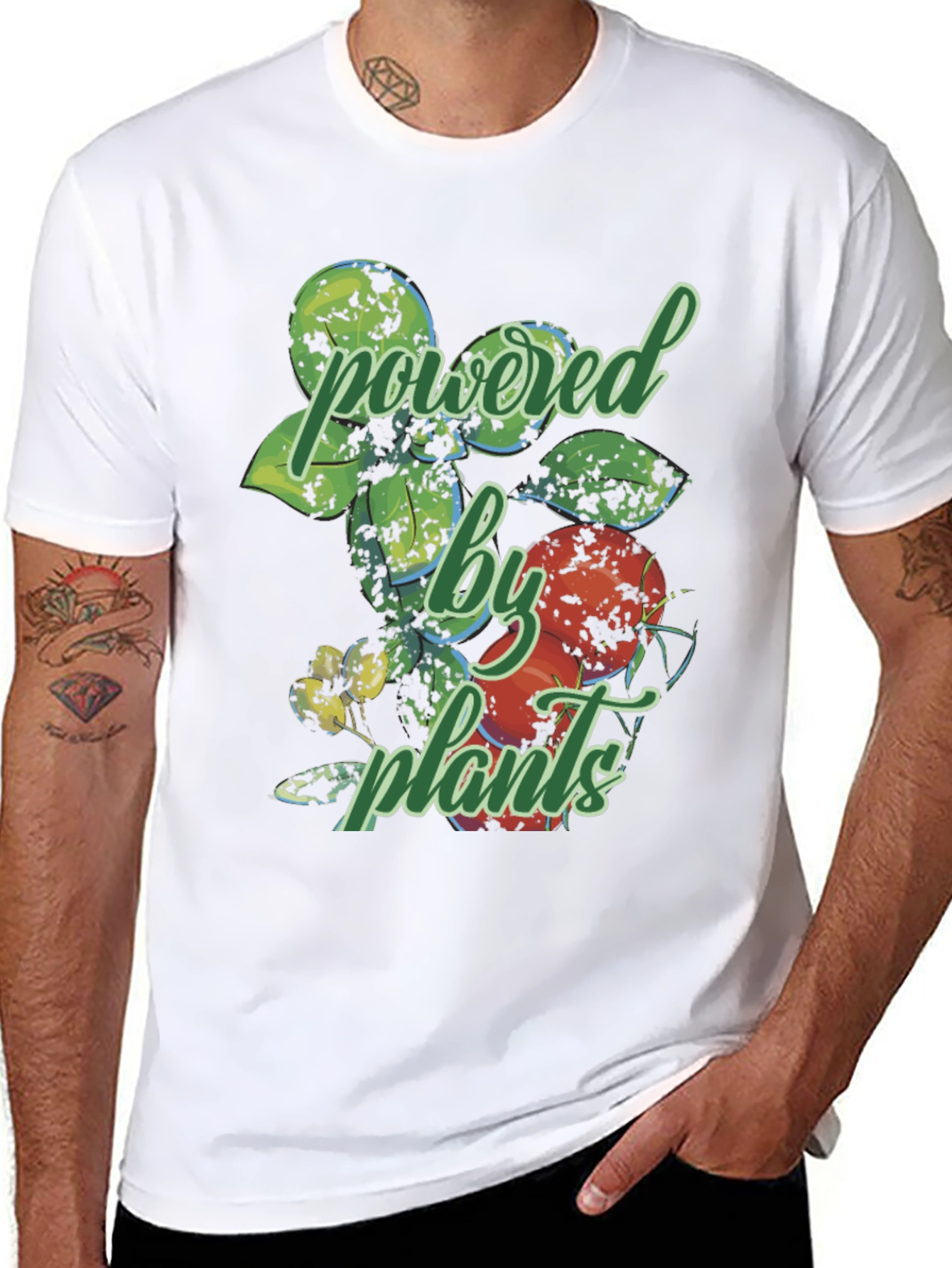 Powered By Plants Graphic T-Shirt