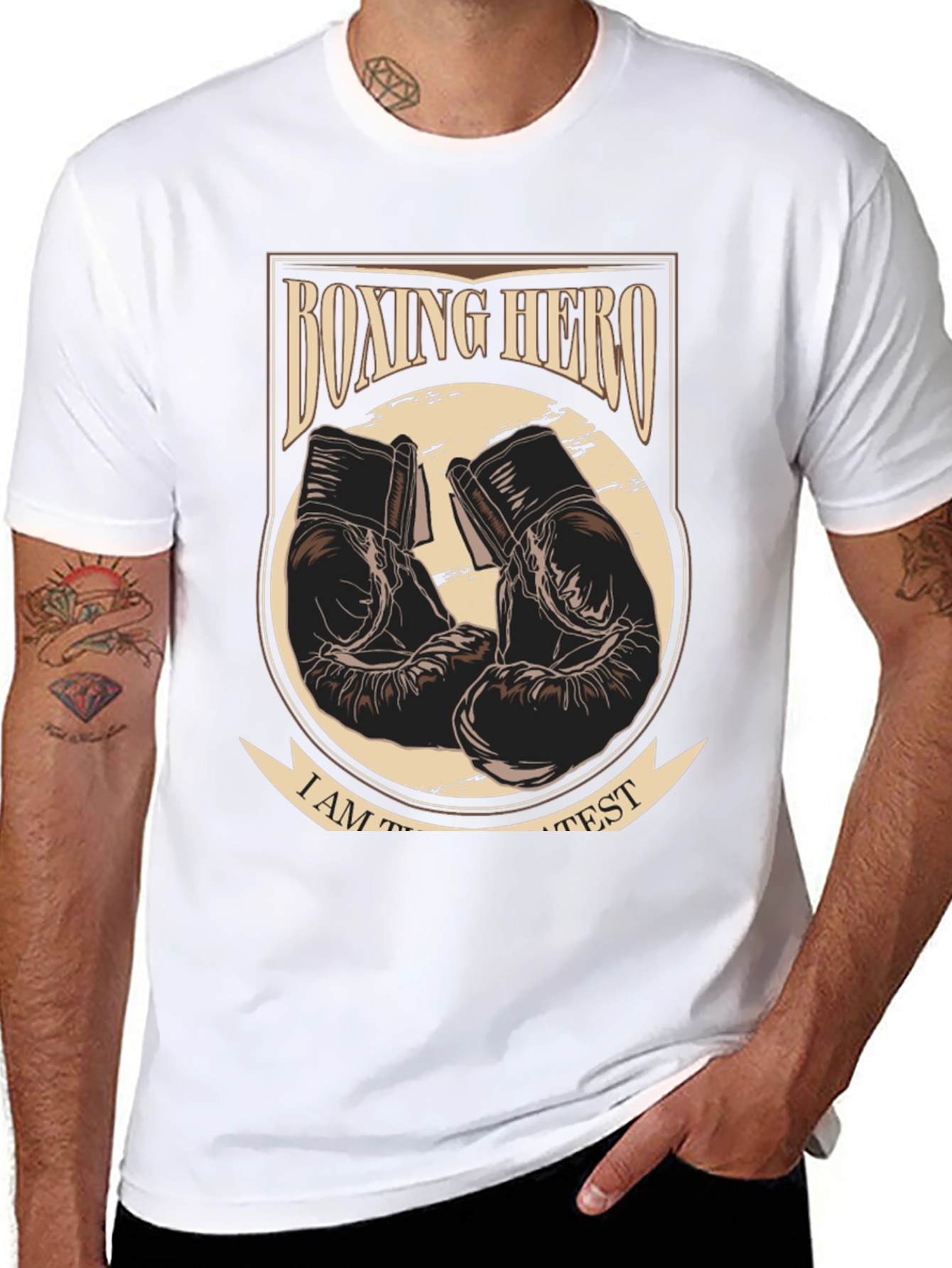 Boxing Hero Graphic Tee -  Greatest Boxing Fan T-Shirt