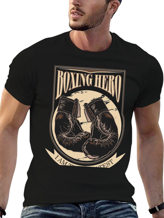 Boxing Hero Graphic Tee -  Greatest Boxing Fan T-Shirt