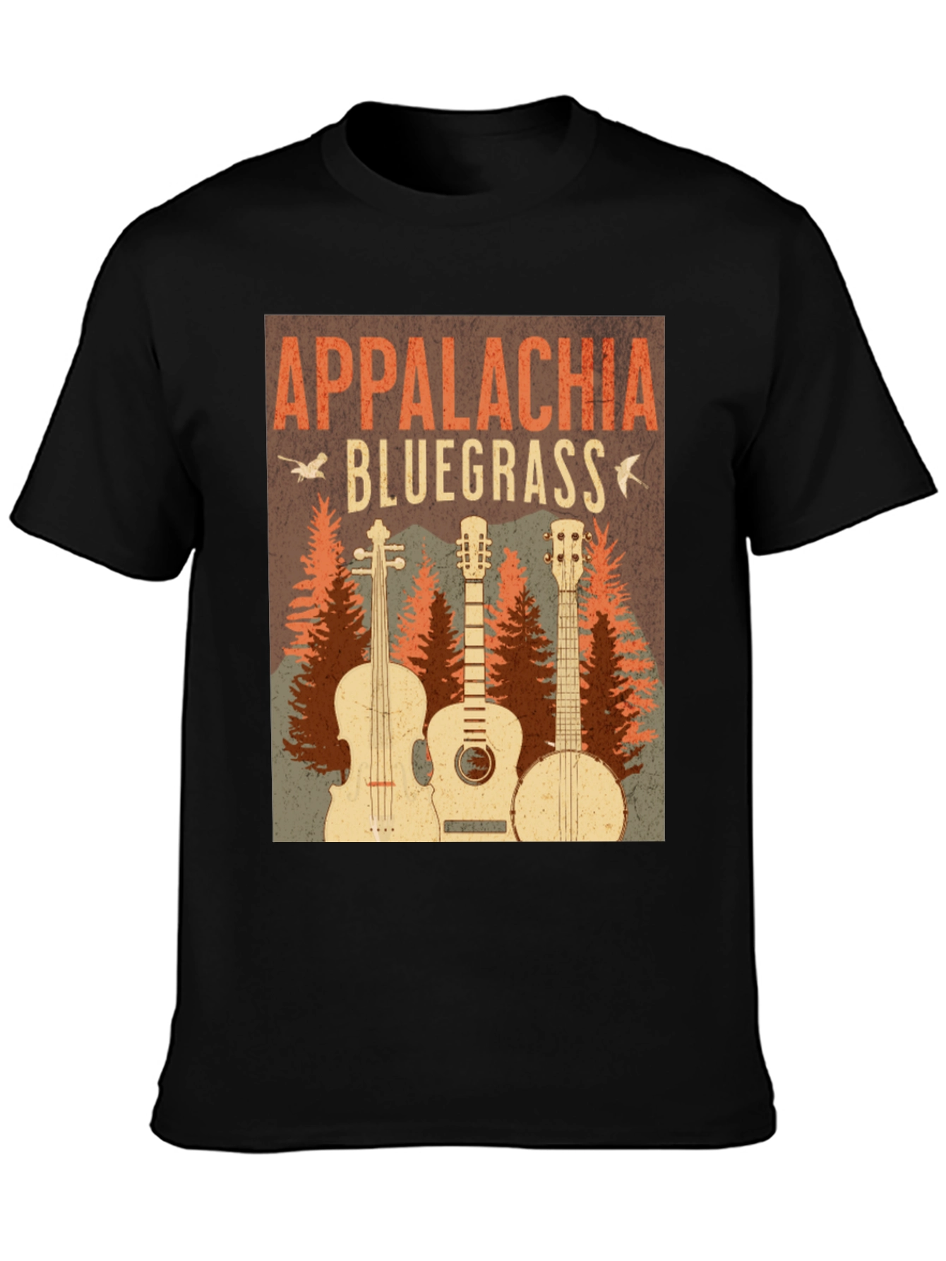 Appalachia Bluegrass Music Graphic T-Shirt