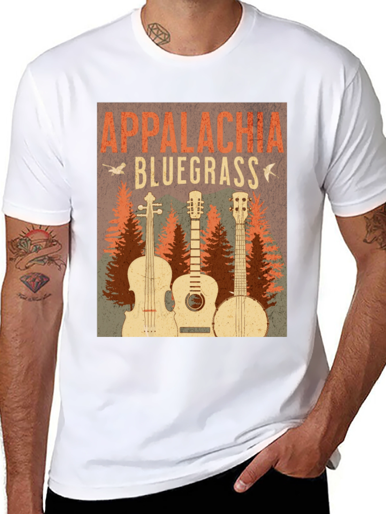 Appalachia Bluegrass Music Graphic T-Shirt