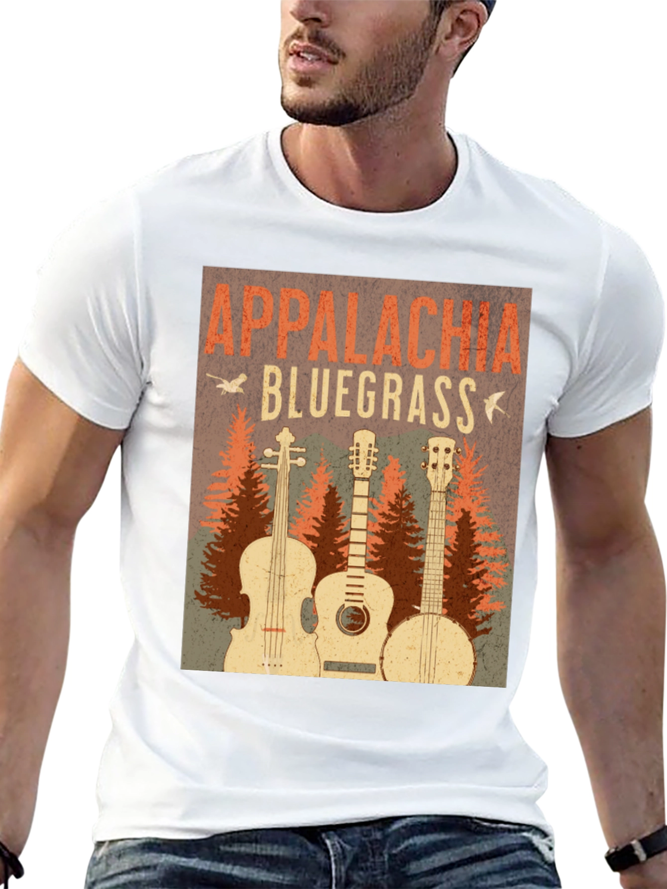 Appalachia Bluegrass Music Graphic T-Shirt