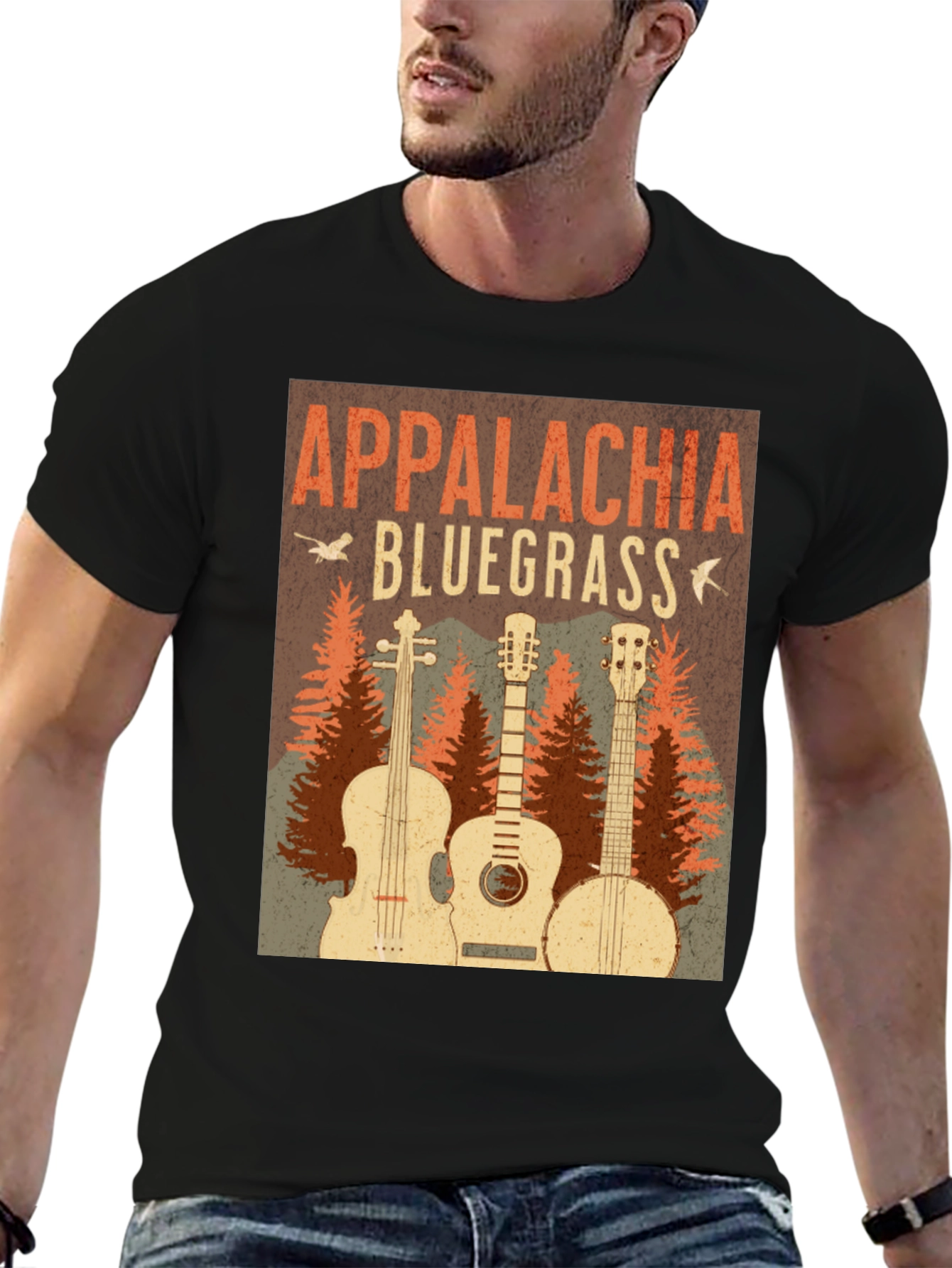 Appalachia Bluegrass Music Graphic T-Shirt