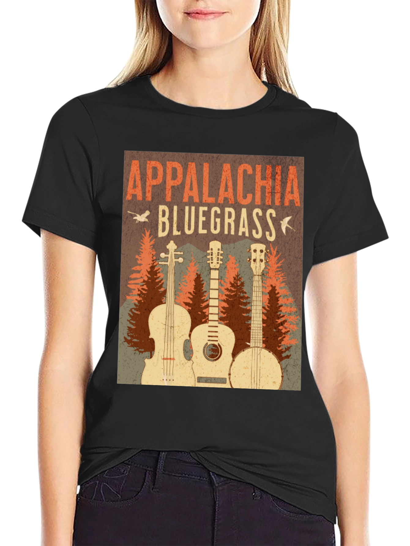 Appalachia Bluegrass Music Graphic T-Shirt