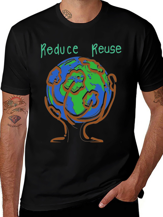 Eco-Friendly Reduce Reuse Graphic Tee