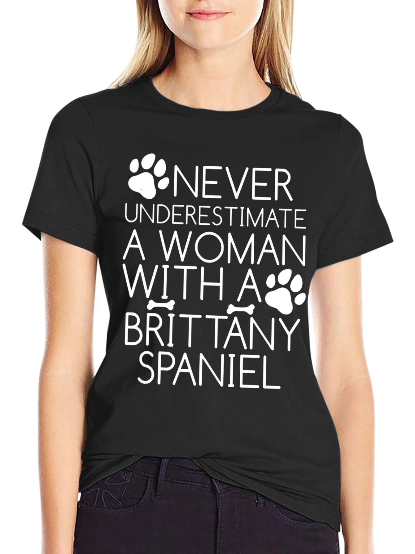Brittany Spaniel Woman T-Shirt