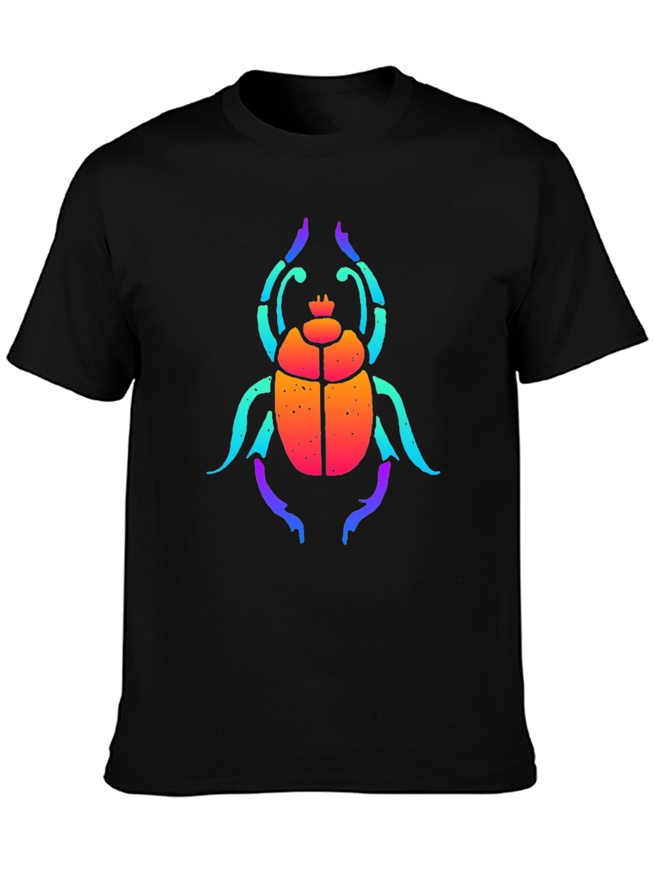 Rainbow Scarab Beetle Graphic T-Shirt
