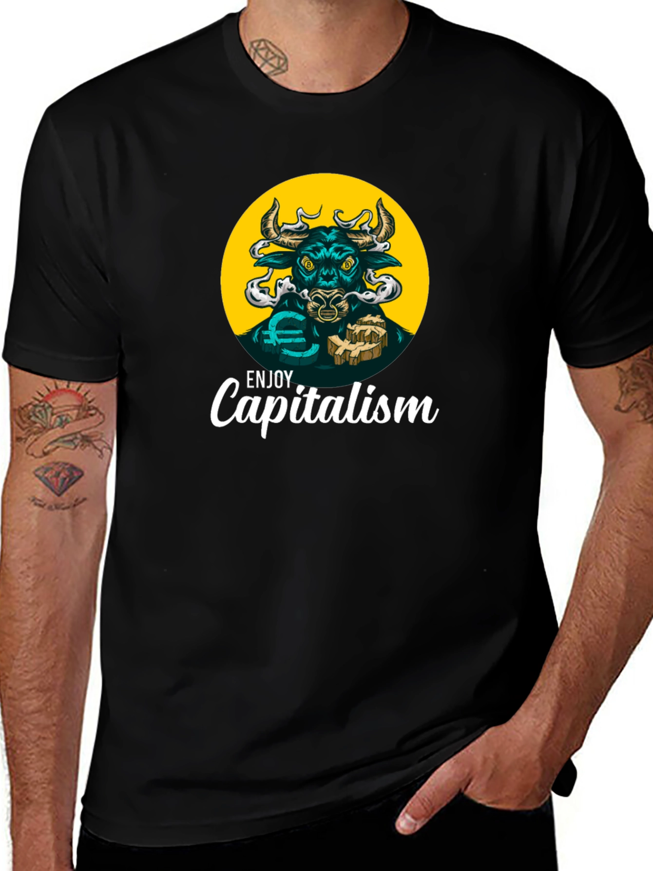 Enjoy Capitalism Bull T-Shirt