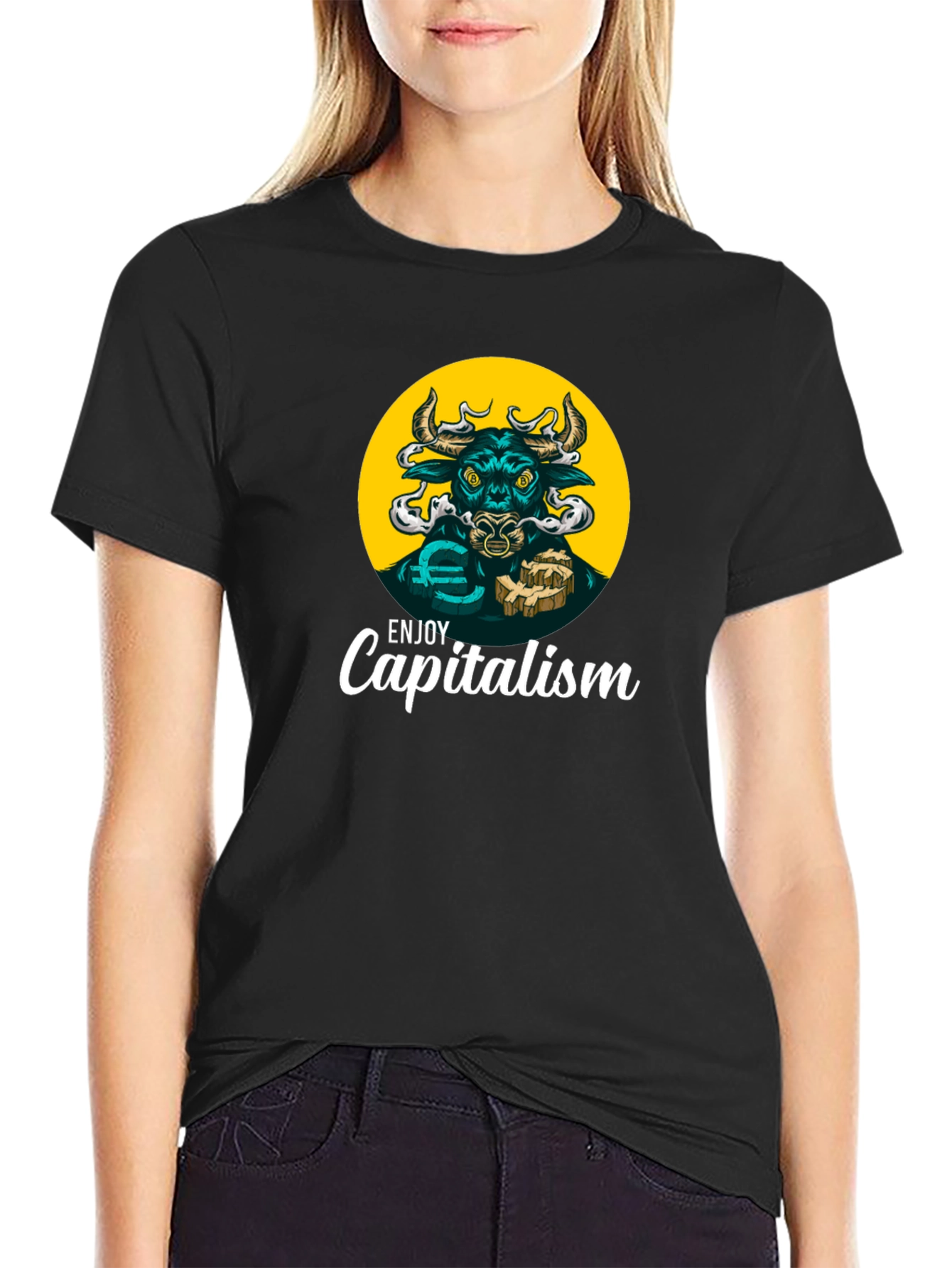 Enjoy Capitalism Bull T-Shirt