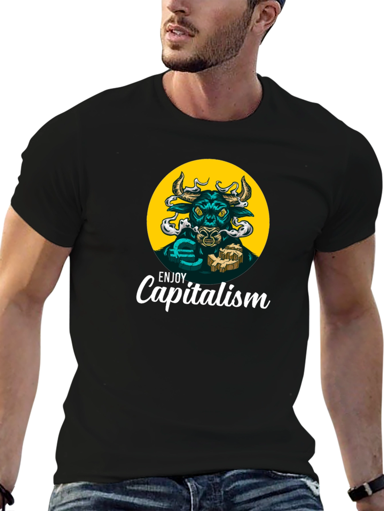 Enjoy Capitalism Bull T-Shirt
