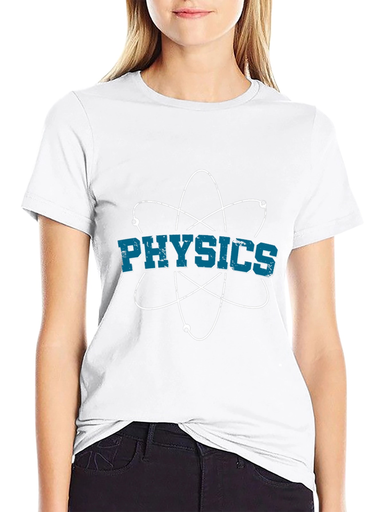 Physics Atom Graphic Tee - Science Geek Shirt
