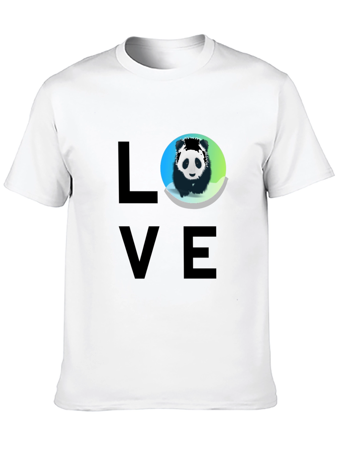 Love Panda Graphic Tee - Black