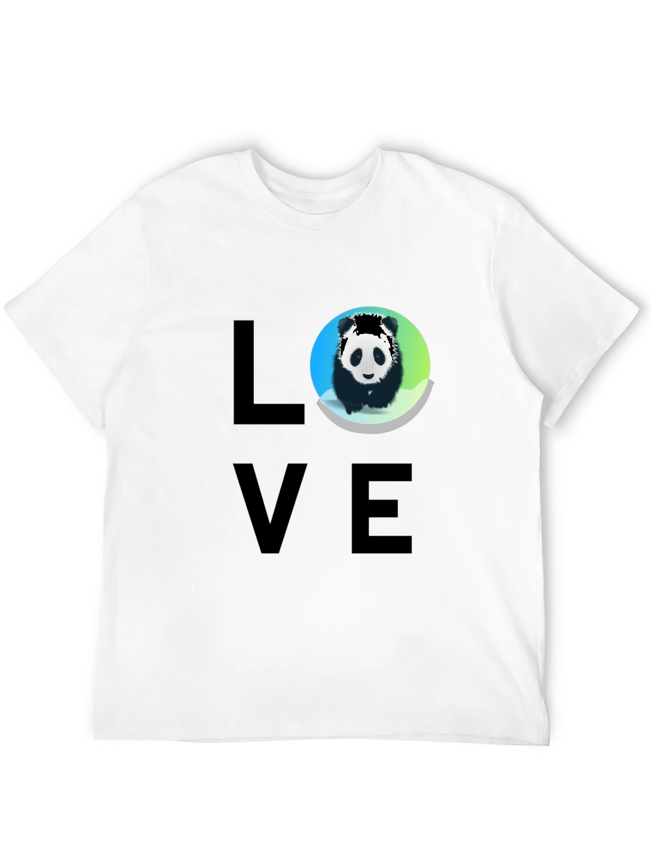 Love Panda Graphic Tee - Black