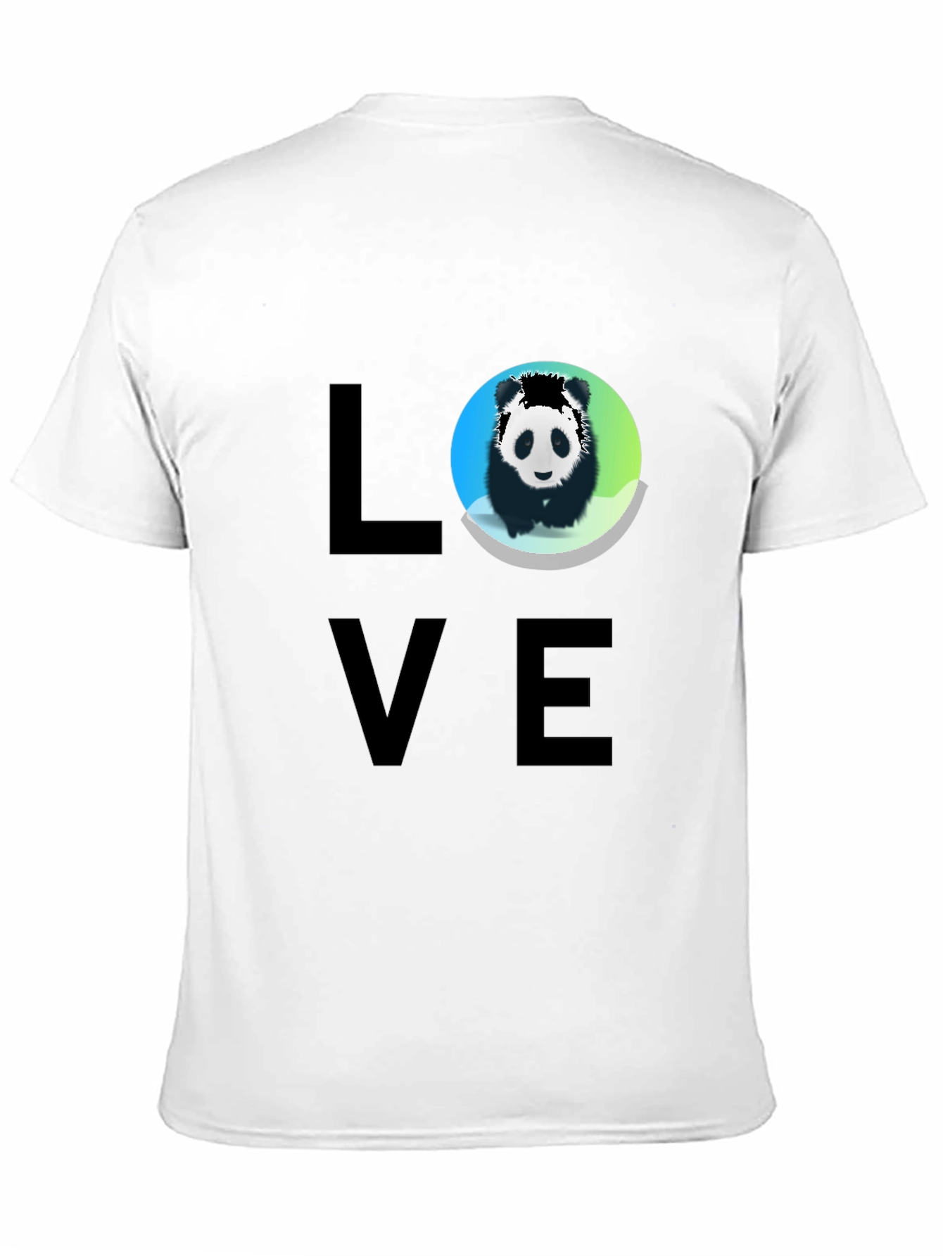 Love Panda Graphic Tee - Black