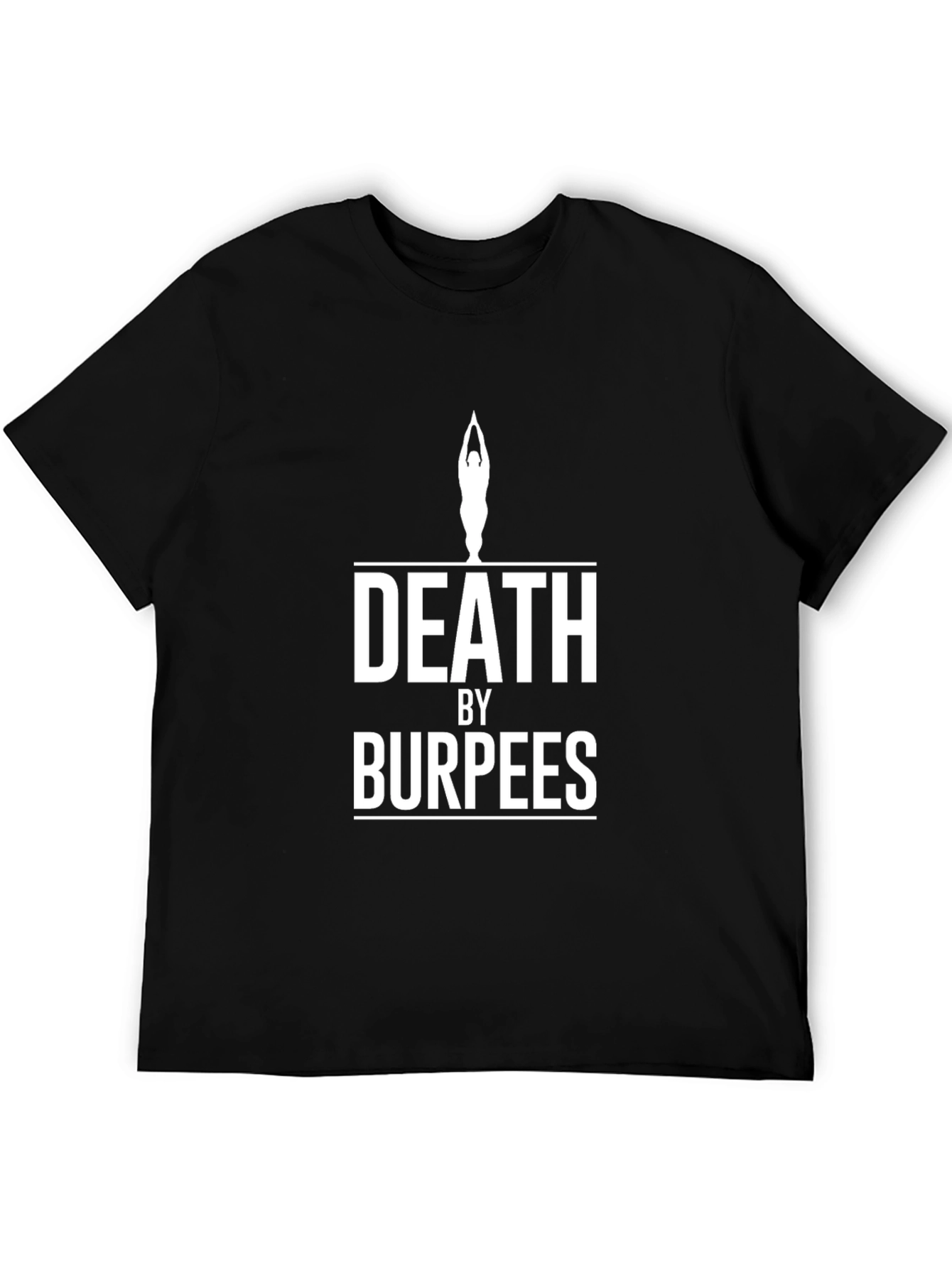 Death By Burpees T-Shirt Funny Workout Tee