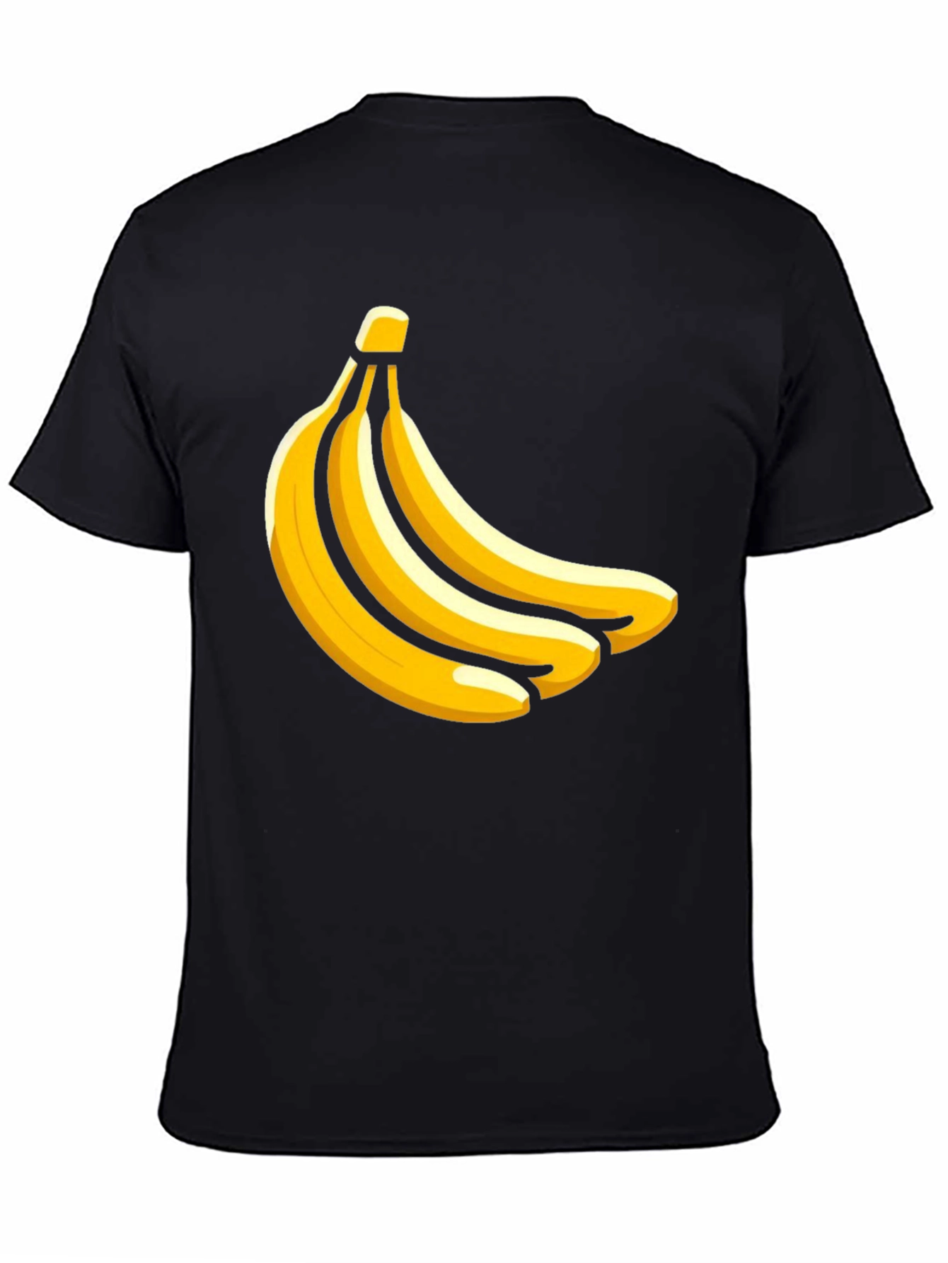 Banana Bunch Graphic T-Shirt - Casual Black Tee