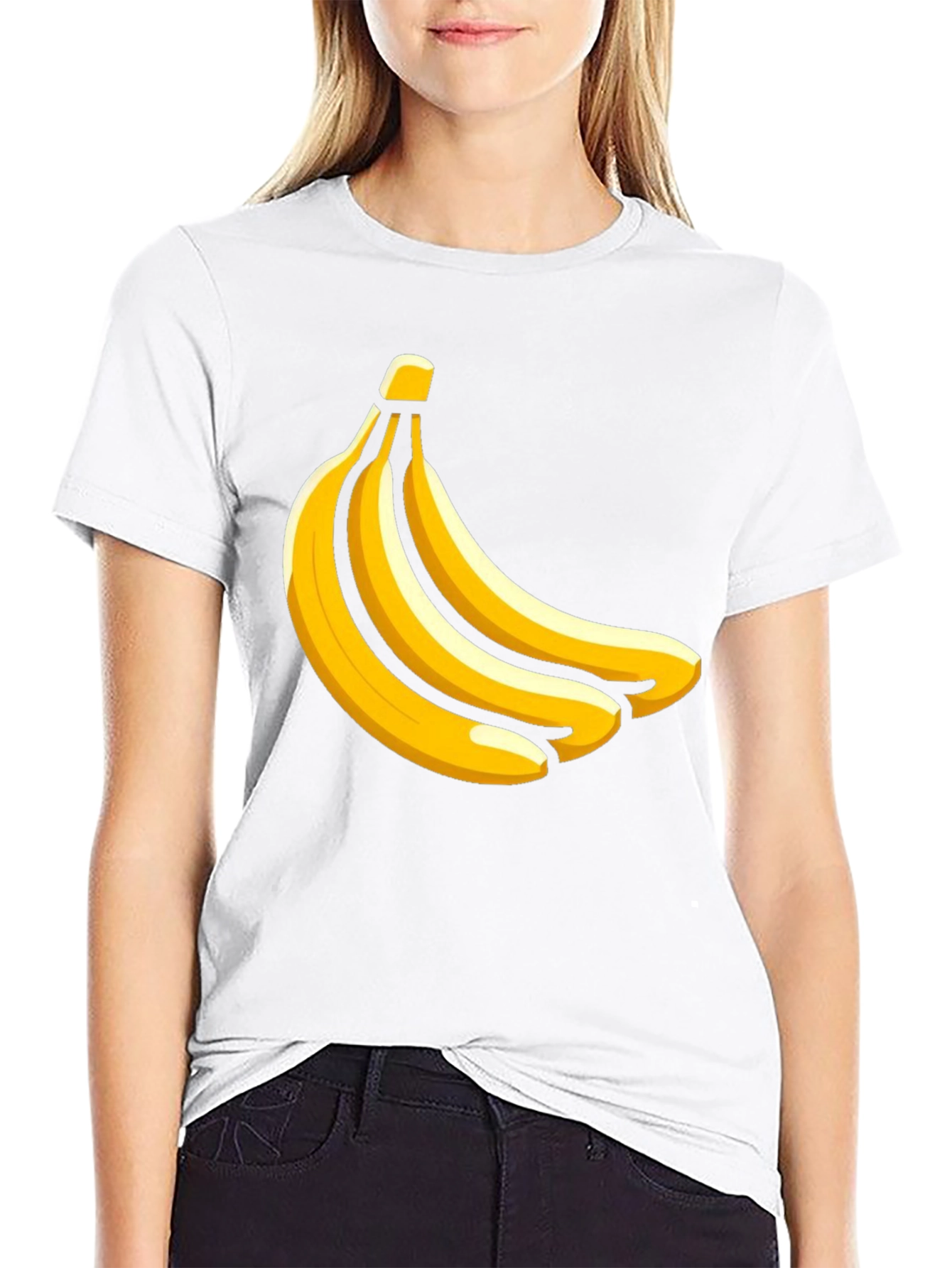Banana Bunch Graphic T-Shirt - Casual Black Tee