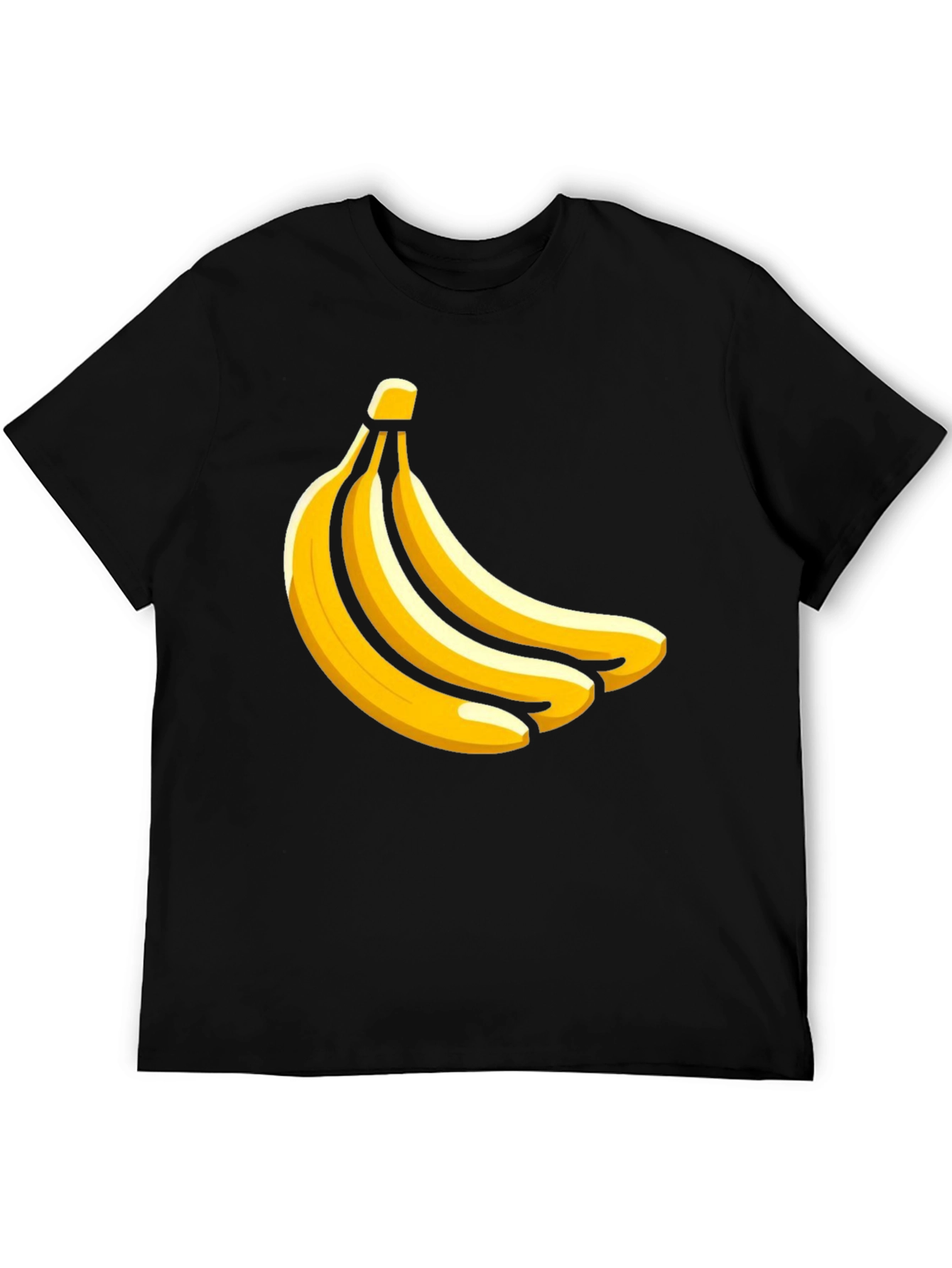 Banana Bunch Graphic T-Shirt - Casual Black Tee