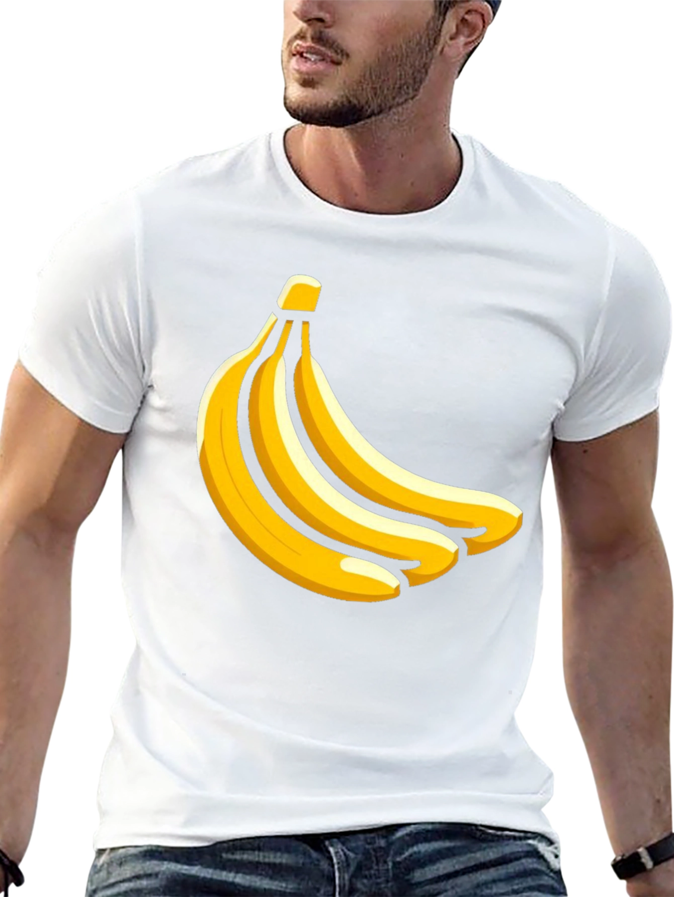Banana Bunch Graphic T-Shirt - Casual Black Tee