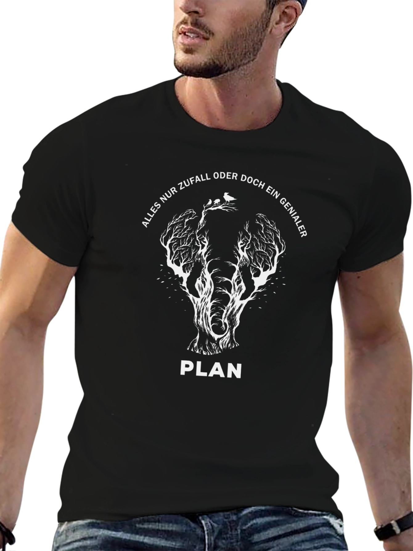 Elephant Tree Plan T-Shirt - Unique Graphic Tee