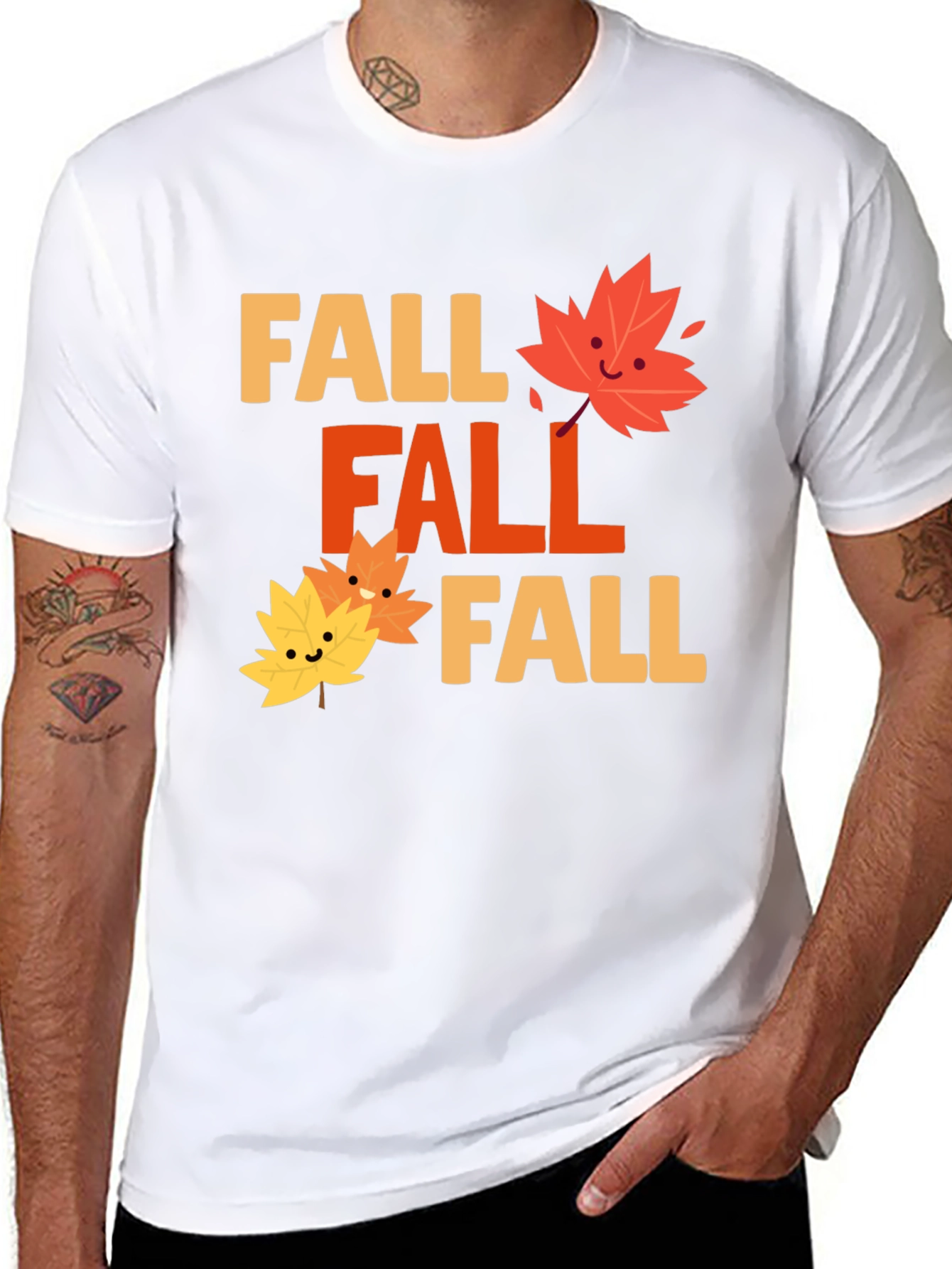 Festive Fall Graphic Tee - Black Cotton Blend Shirt