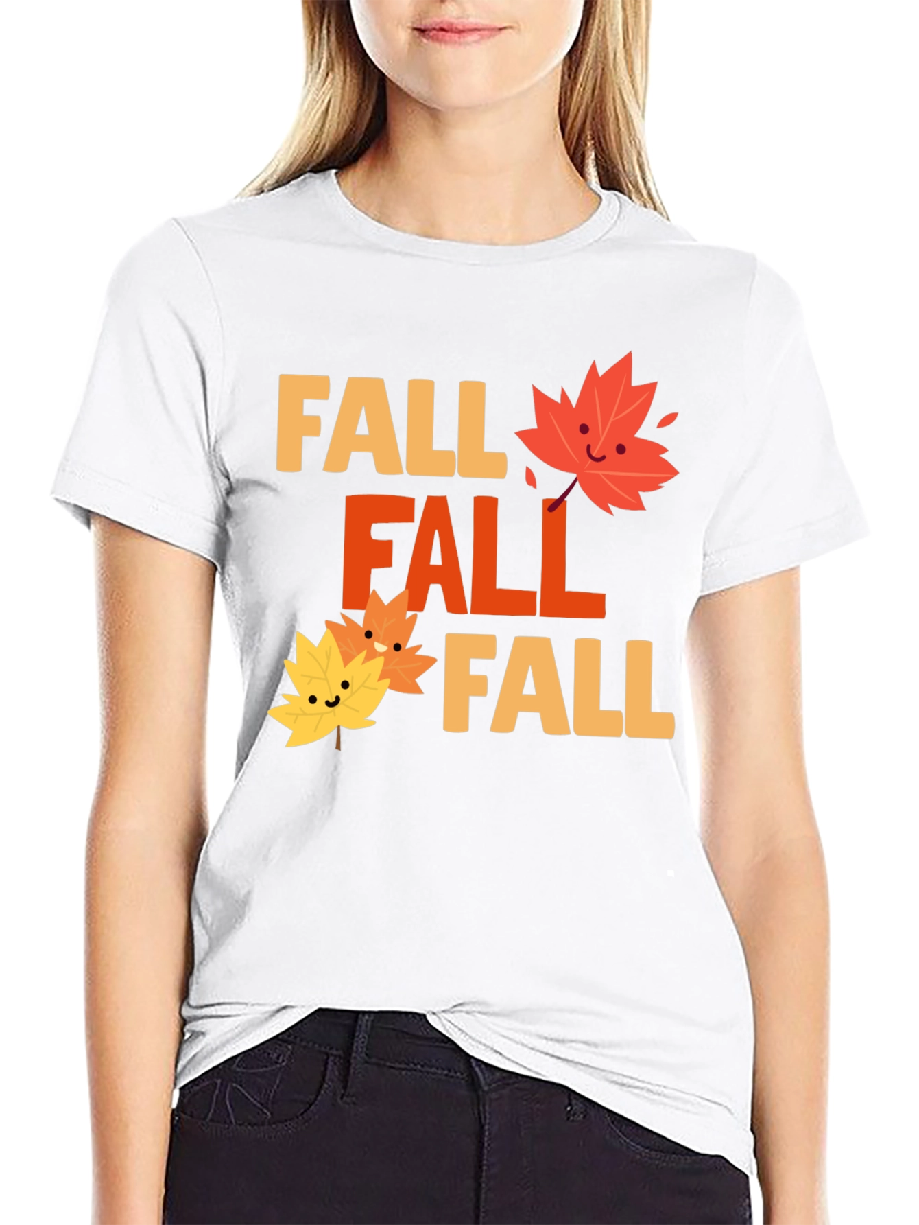 Festive Fall Graphic Tee - Black Cotton Blend Shirt