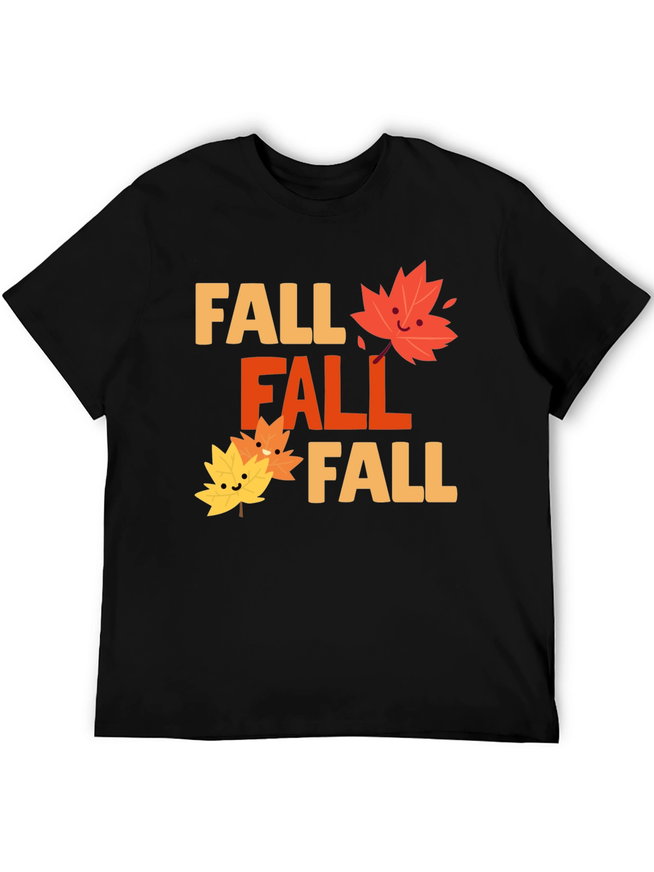 Festive Fall Graphic Tee - Black Cotton Blend Shirt
