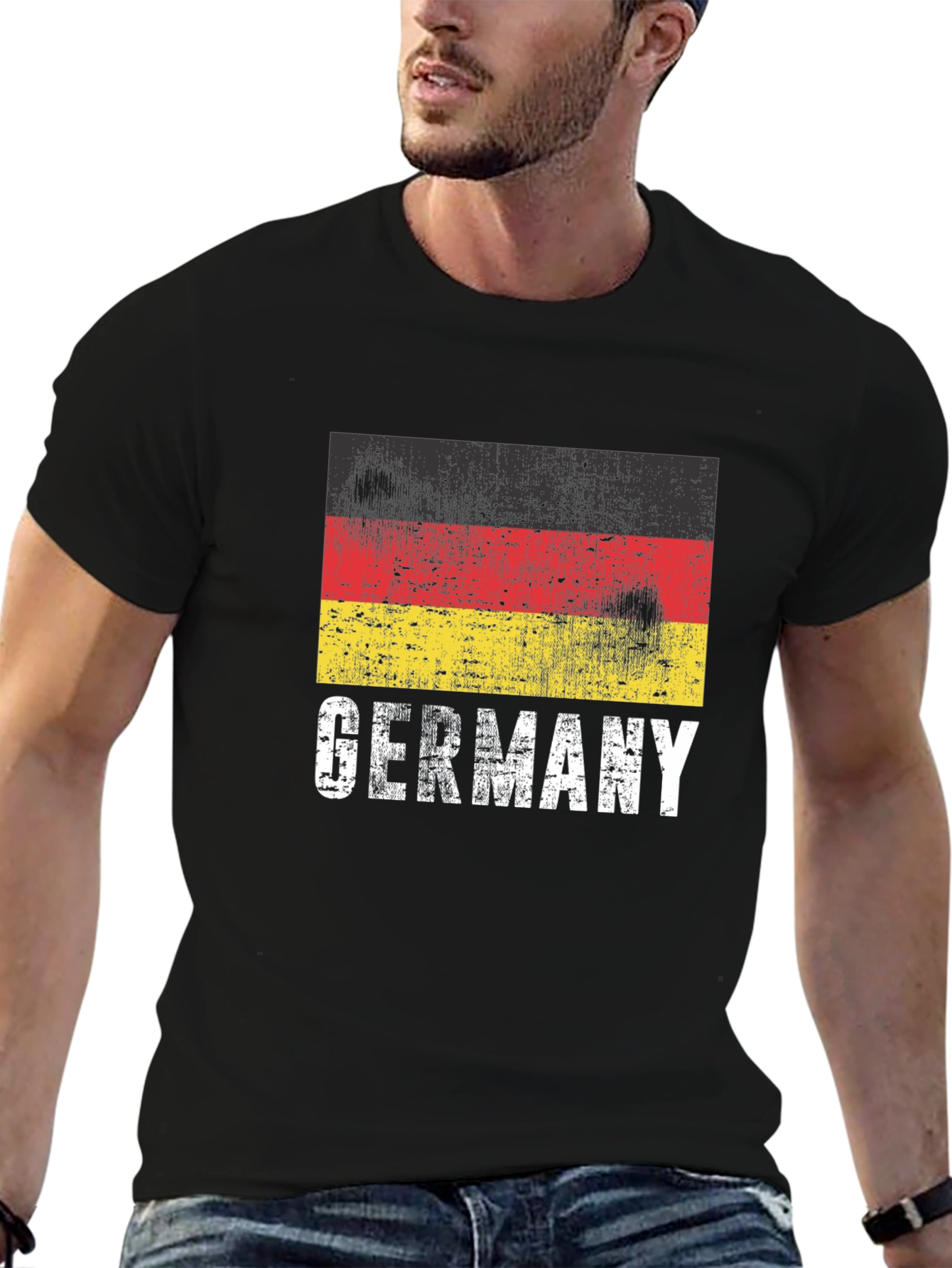Germany Flag Graphic Tee - Distressed Print