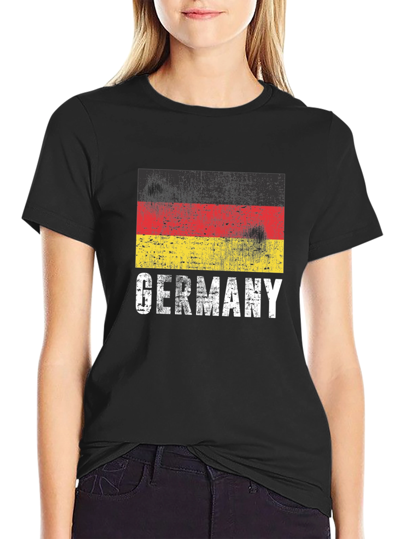 Germany Flag Graphic Tee - Distressed Print