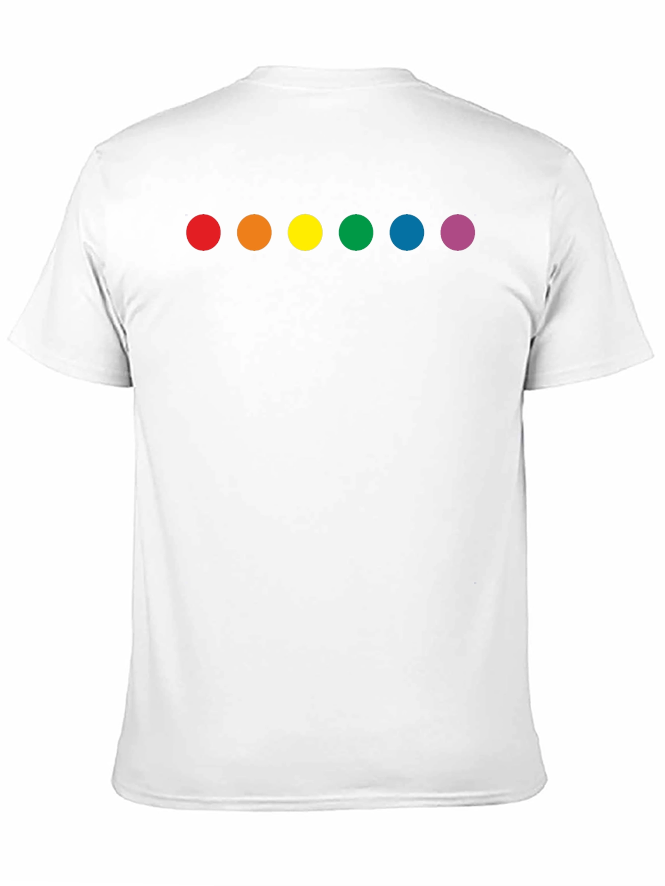 Rainbow Dot Graphic Black T-Shirt