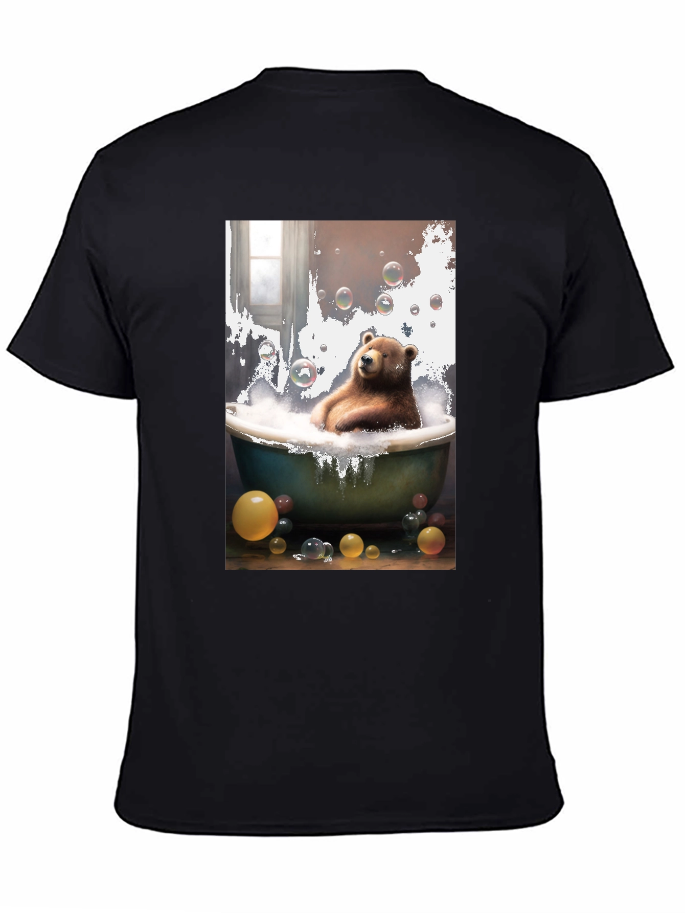 Bear in Tub T-Shirt - Unique Graphic Tee