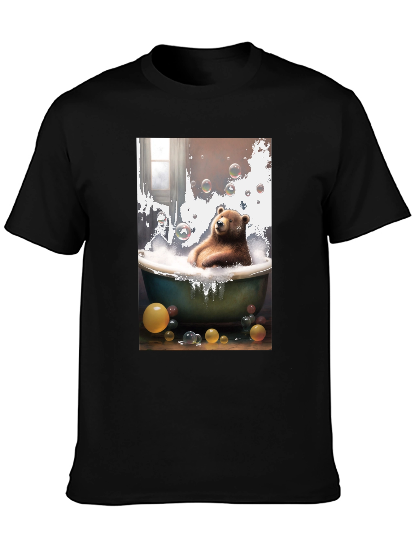 Bear in Tub T-Shirt - Unique Graphic Tee