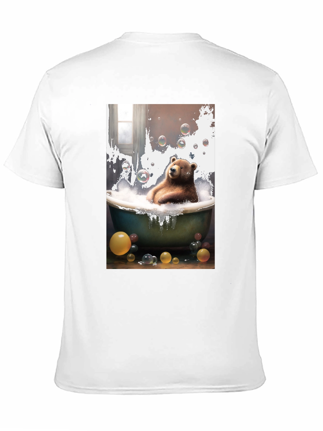 Bear in Tub T-Shirt - Unique Graphic Tee