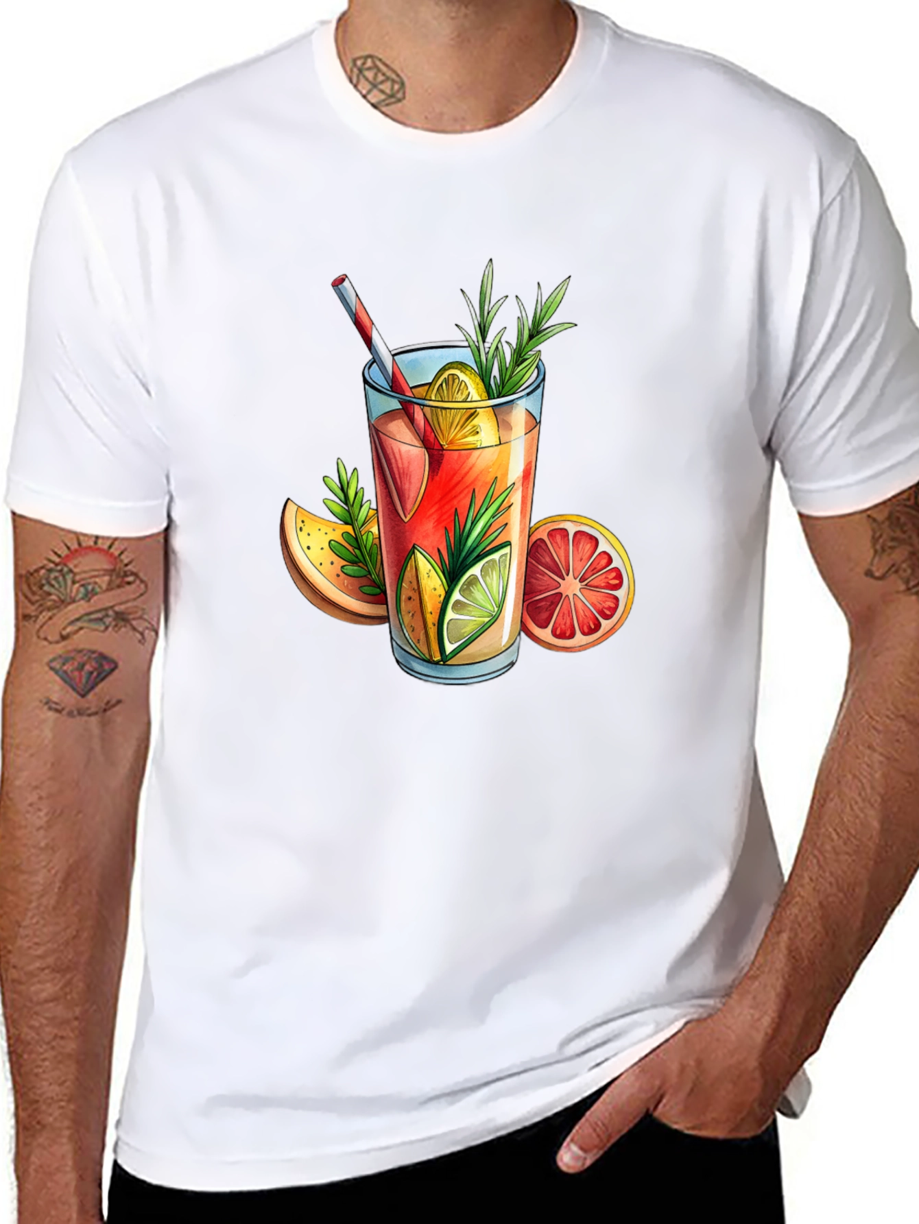 Citrus Cocktail T-Shirt - Stylish & Refreshing Design