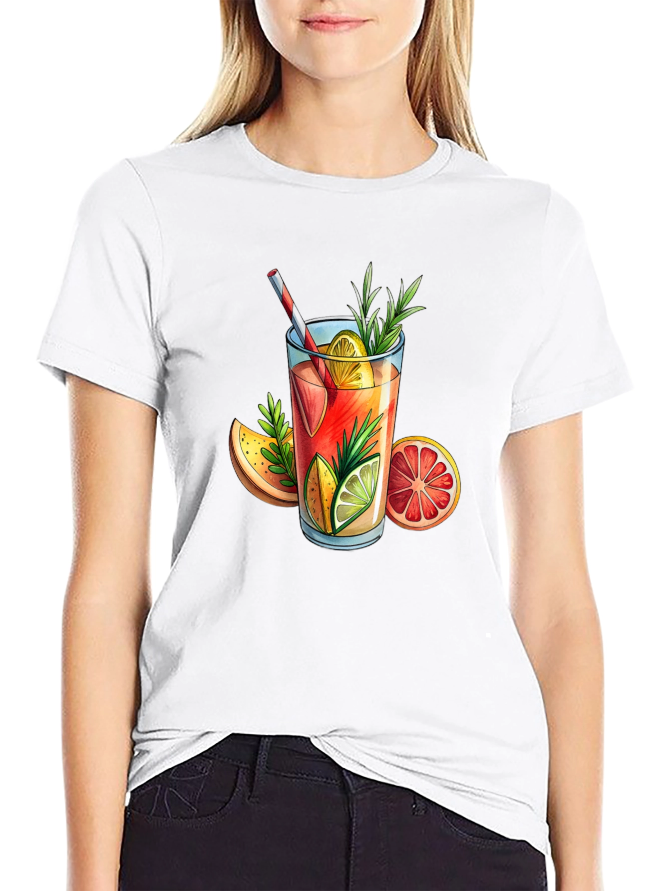 Citrus Cocktail T-Shirt - Stylish & Refreshing Design