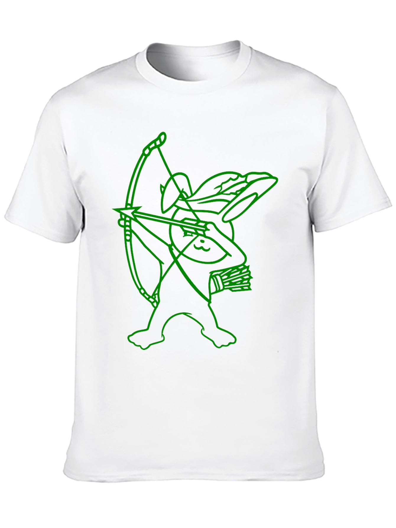 Archer Bunny Tee - Funny Graphic Print