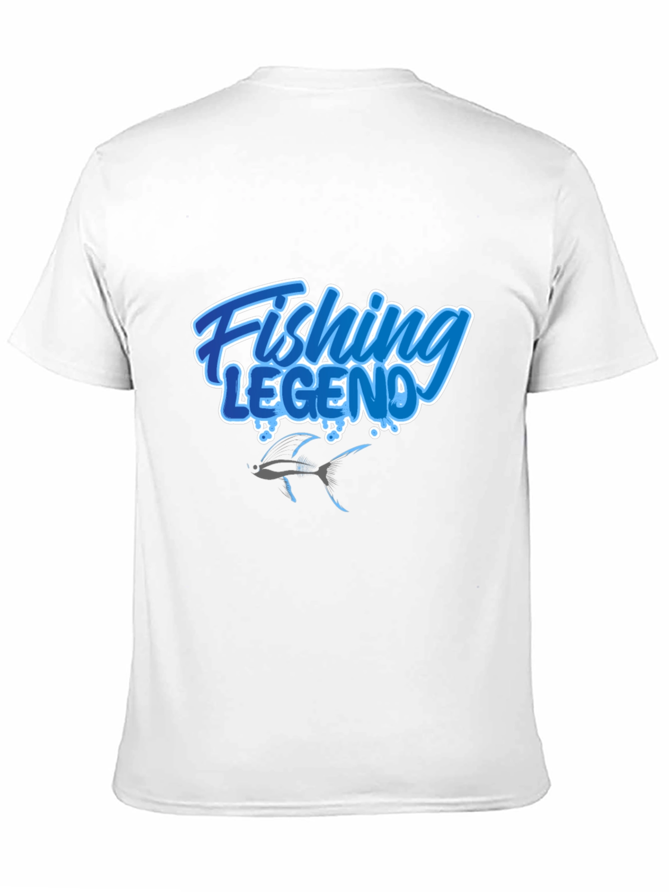 Fishing Legend Graphic Tee - Black
