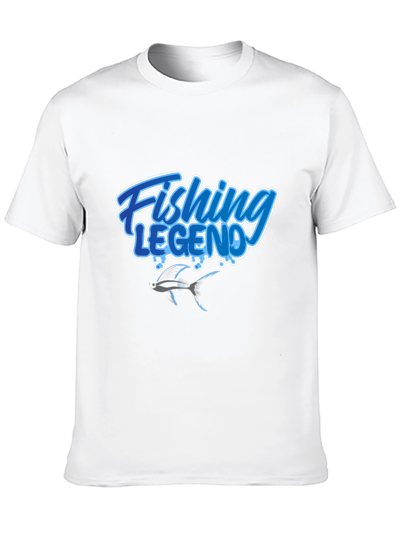 Fishing Legend Graphic Tee - Black