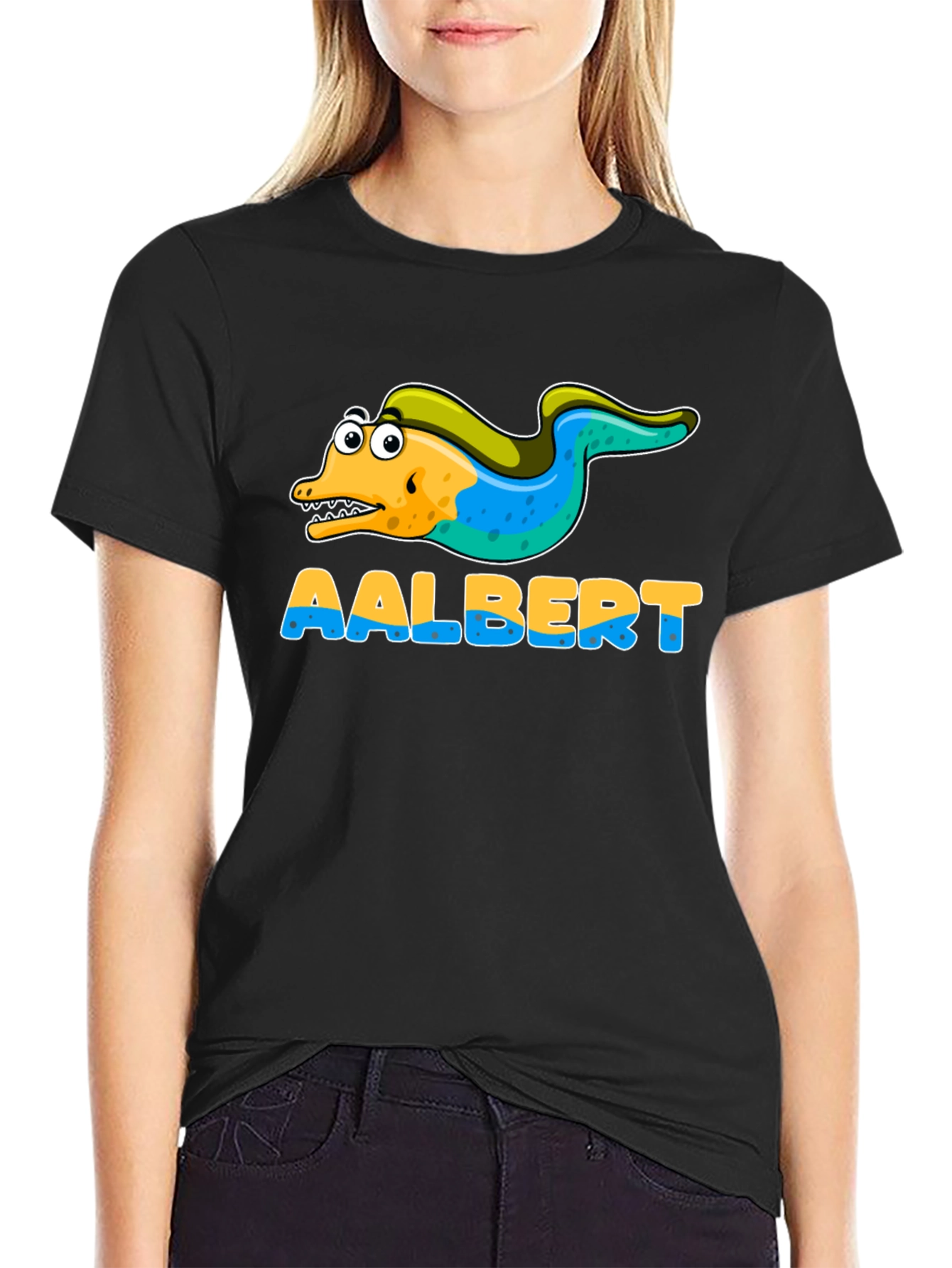Aalbert Eel Cartoon Graphic T-Shirt