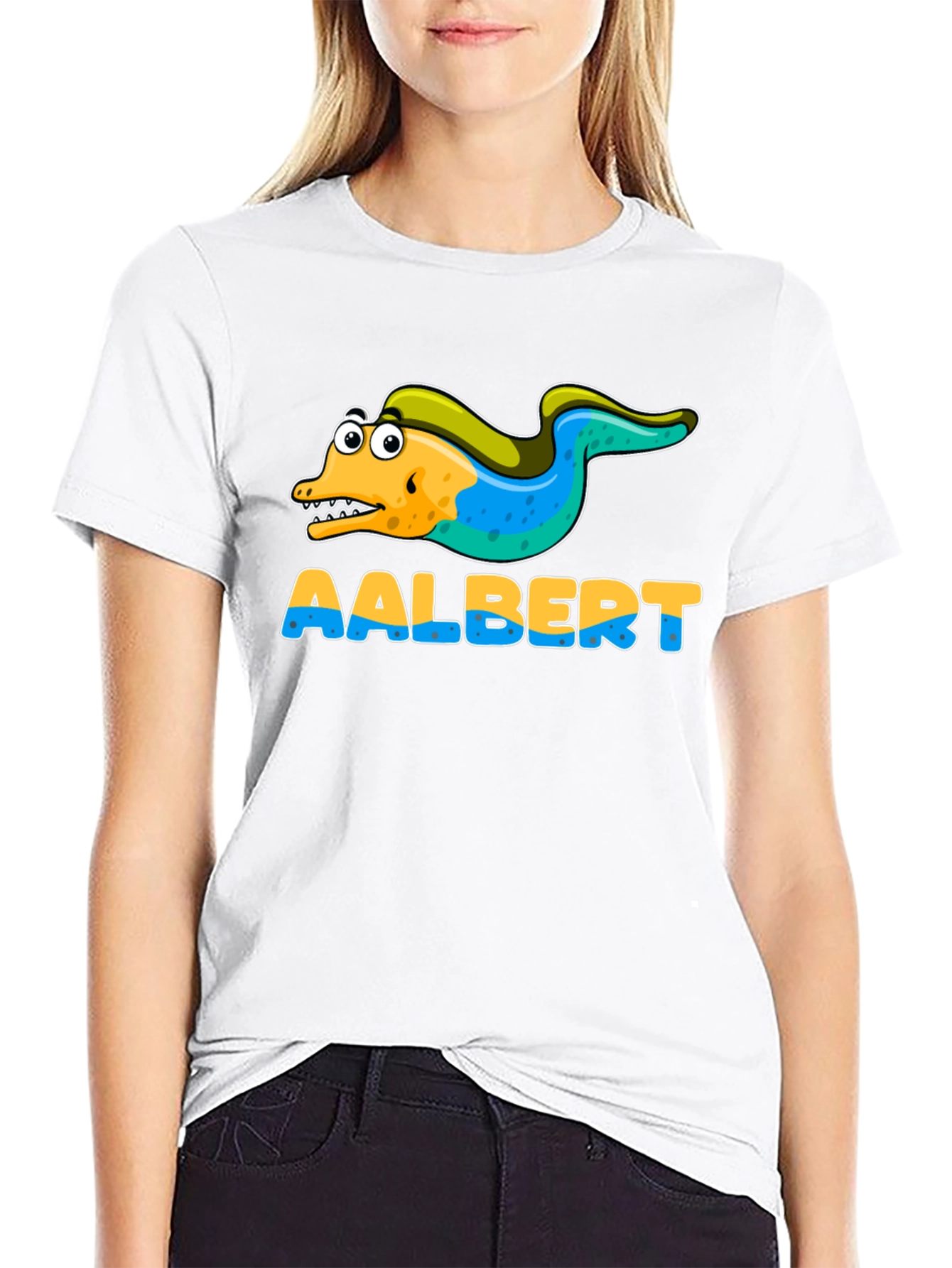 Aalbert Eel Cartoon Graphic T-Shirt