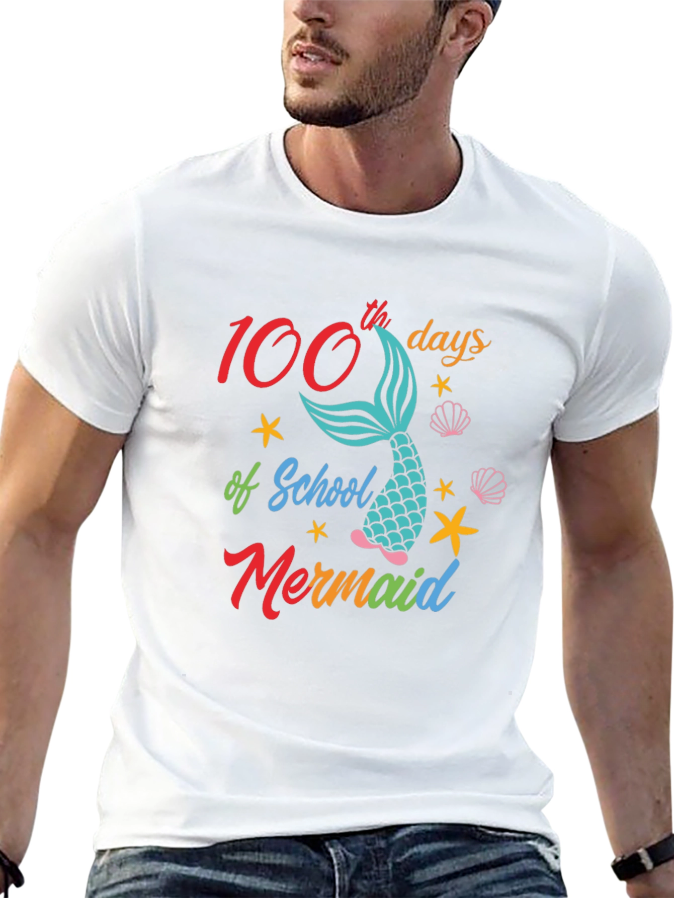 100th Day of School Mermaid T-Shirt