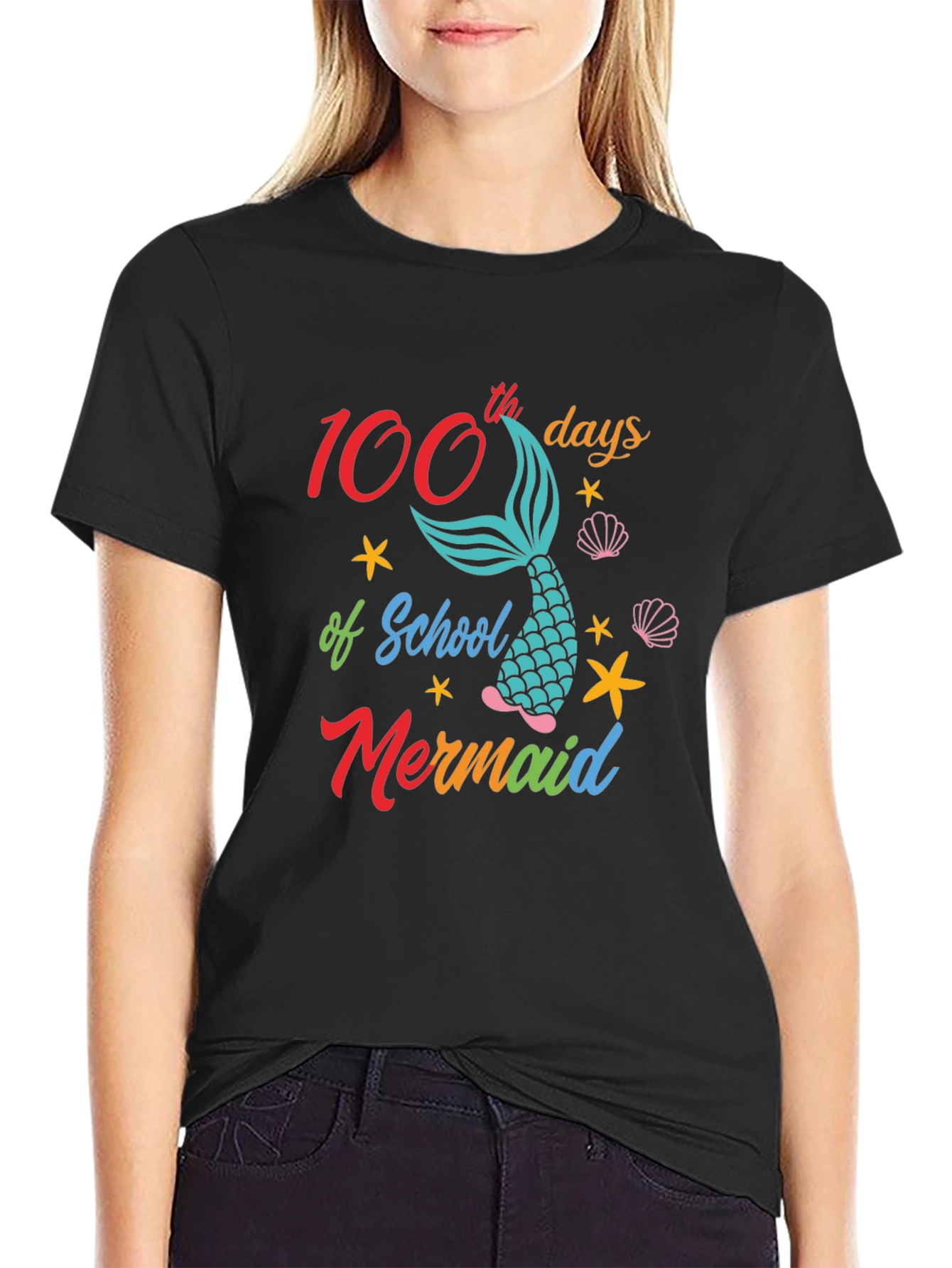 100th Day of School Mermaid T-Shirt