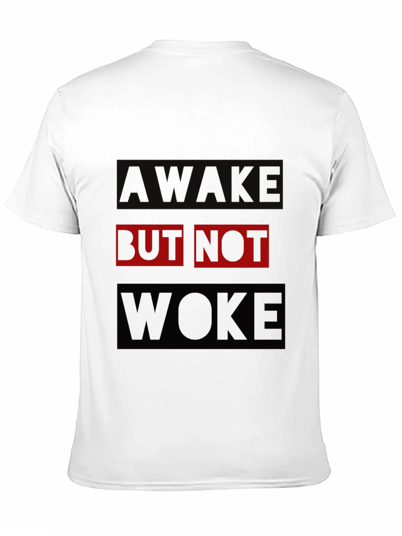 Awake But Not Woke Graphic Tee - Black