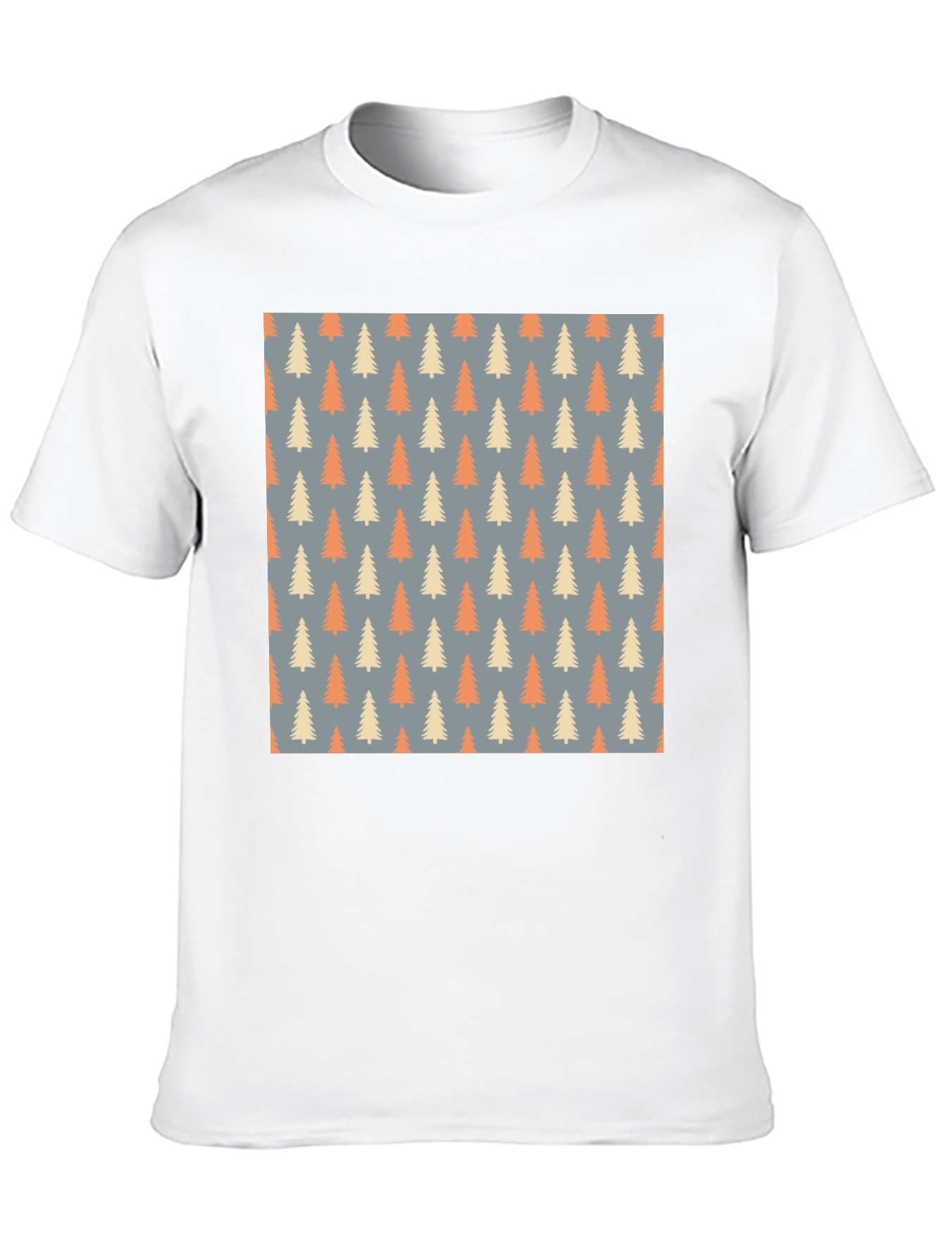 Patterned Trees T-Shirt - Stylish & Comfortable